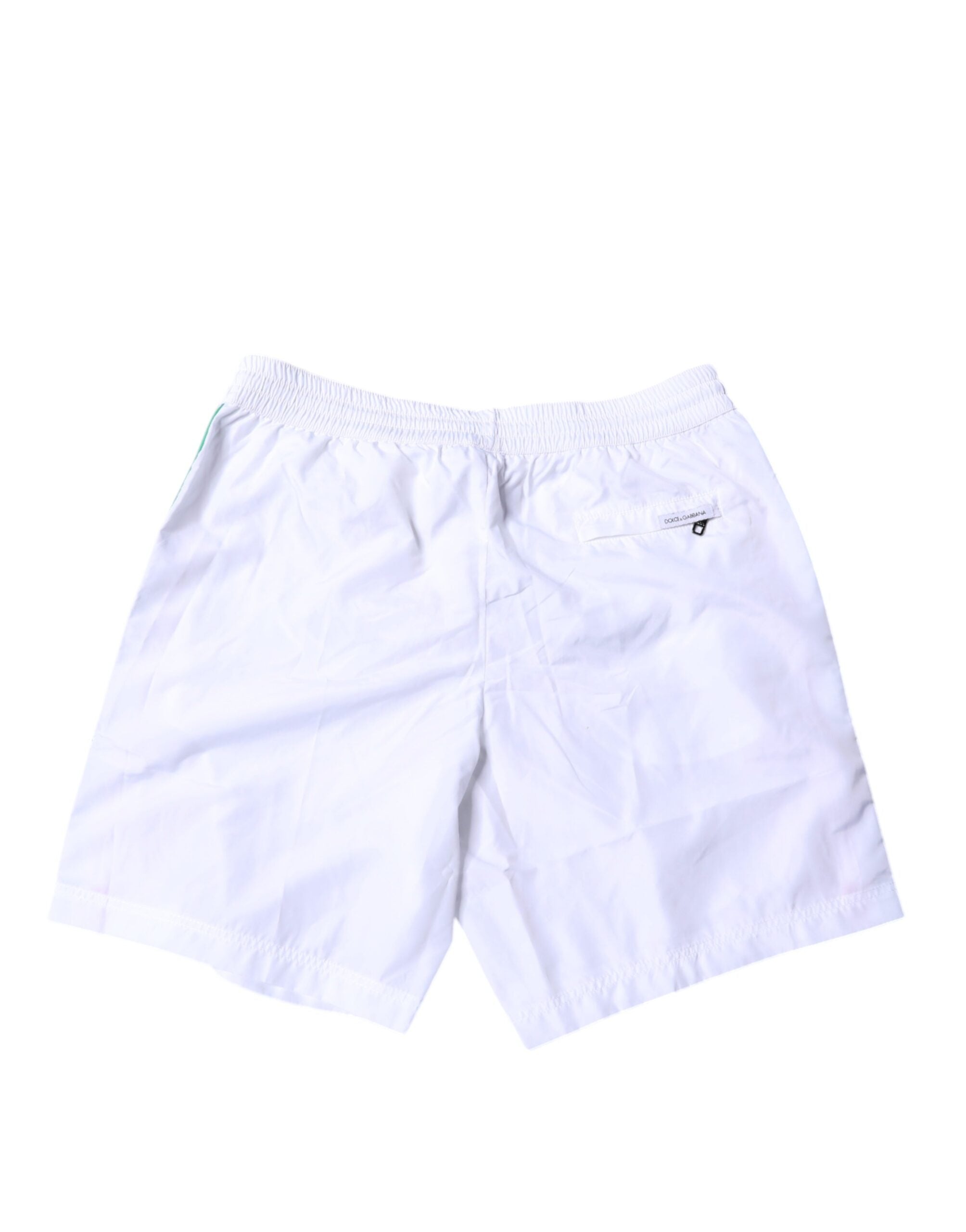 Dolce & Gabbana White Stripes Beachwear Shorts 2 Pc Swimwear Dolce & Gabbana