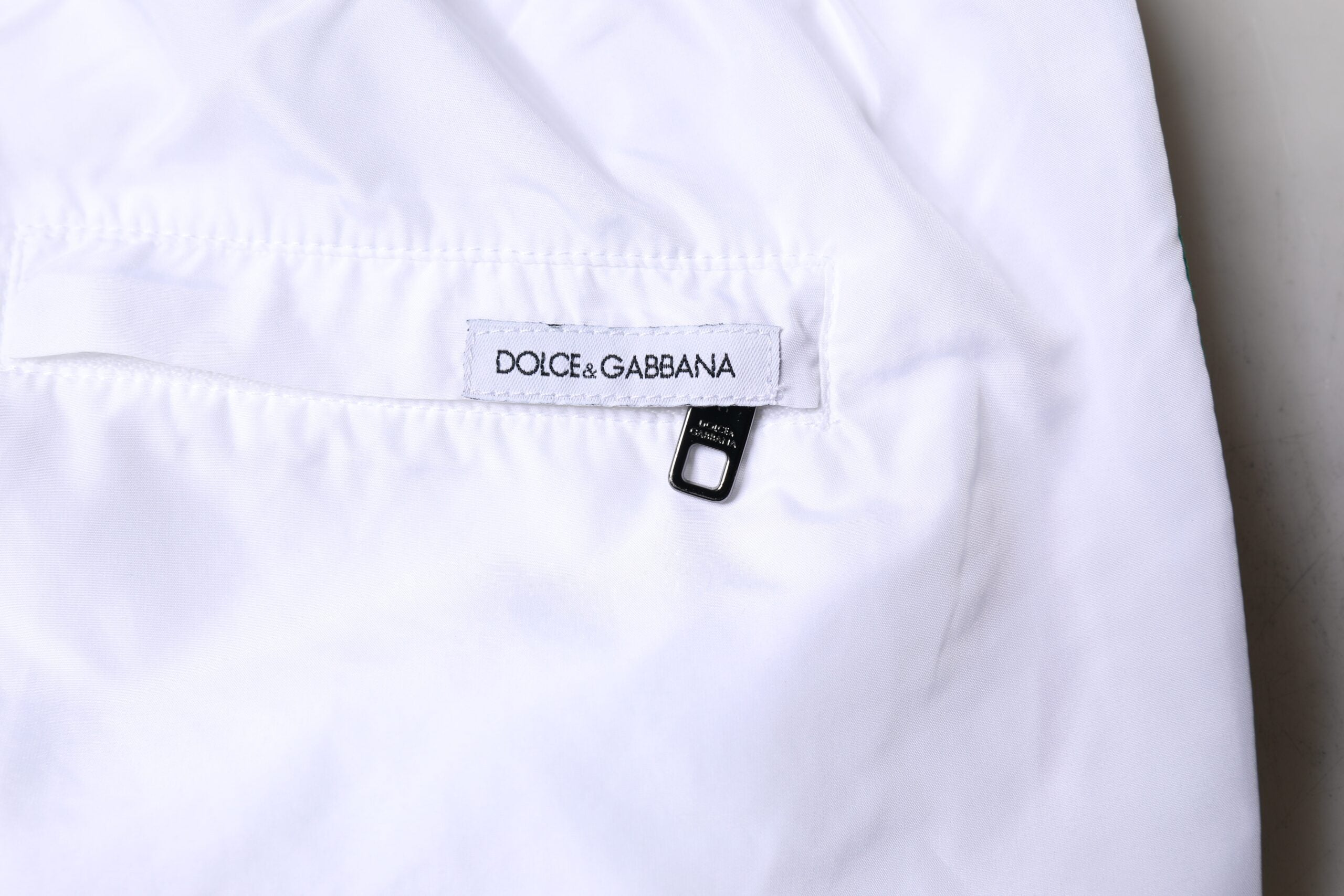 Dolce & Gabbana White Stripes Beachwear Shorts 2 Pc Swimwear Dolce & Gabbana