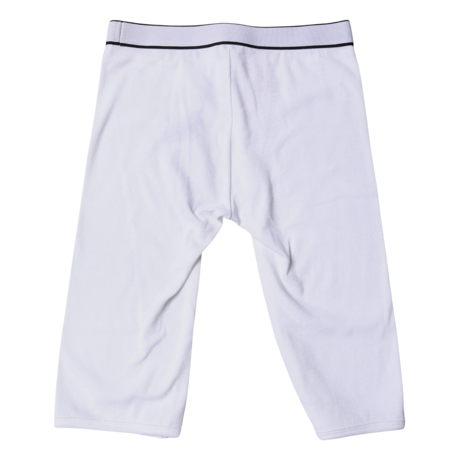 Dolce & Gabbana White Logo Cotton Cropped Tights Underwear Dolce & Gabbana