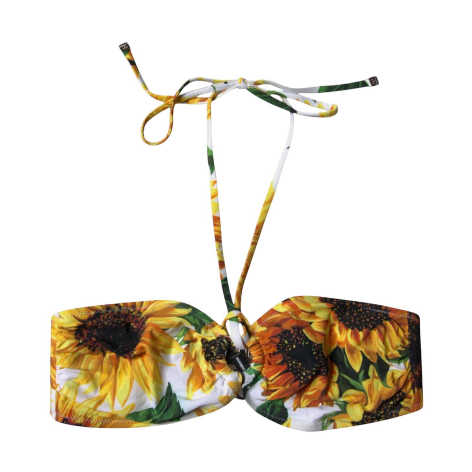 Dolce & Gabbana Multicolor Floral Halter Beachwear Bikini Top Swimwear Dolce & Gabbana