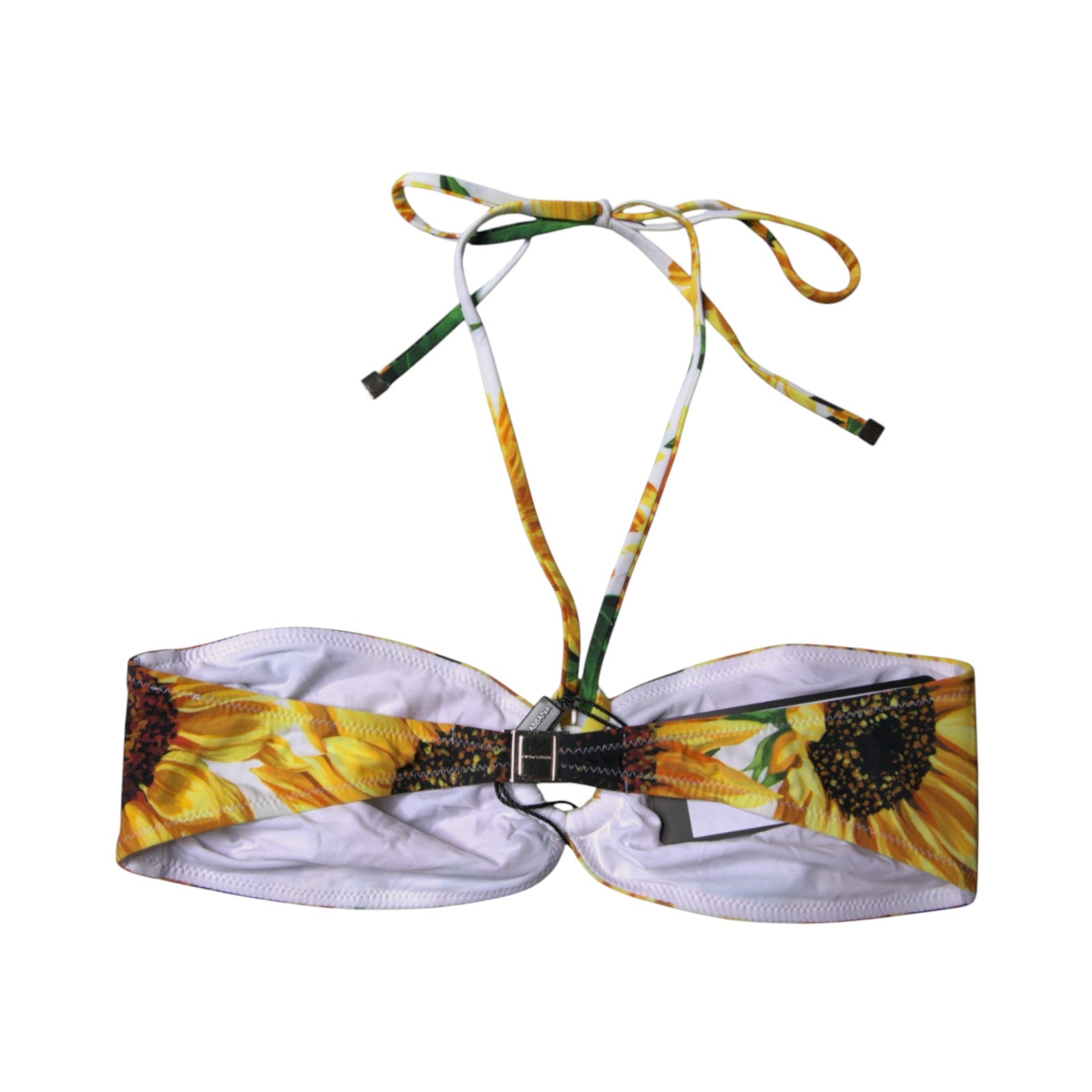 Dolce & Gabbana Multicolor Floral Halter Beachwear Bikini Top Swimwear Dolce & Gabbana