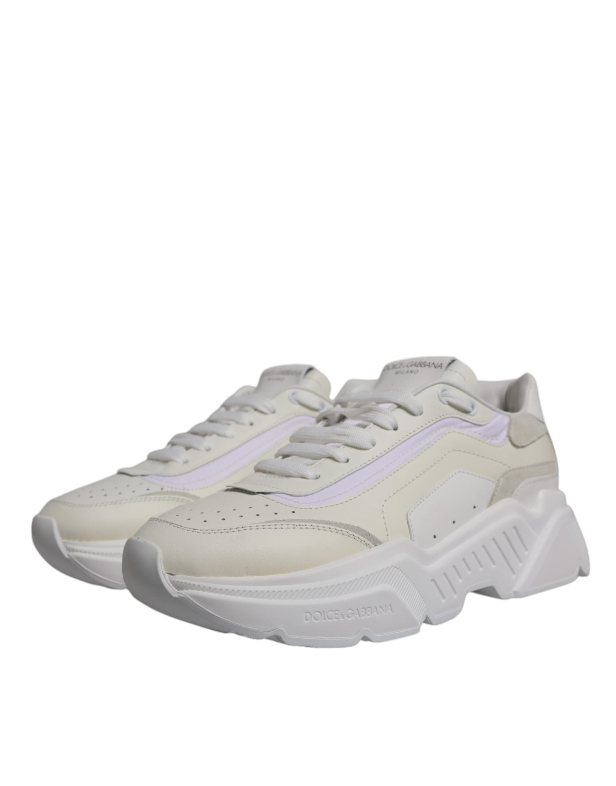 Dolce & Gabbana White Daymaster Low Top Sneakers Shoes Dolce & Gabbana