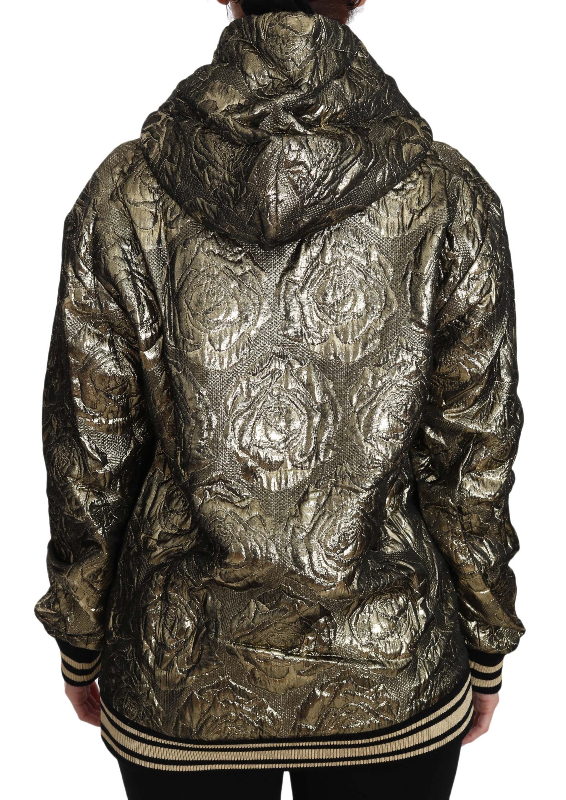 Dolce & Gabbana Im The Queen Jaquard Gold Sweatshirt  Hoodie Dolce & Gabbana
