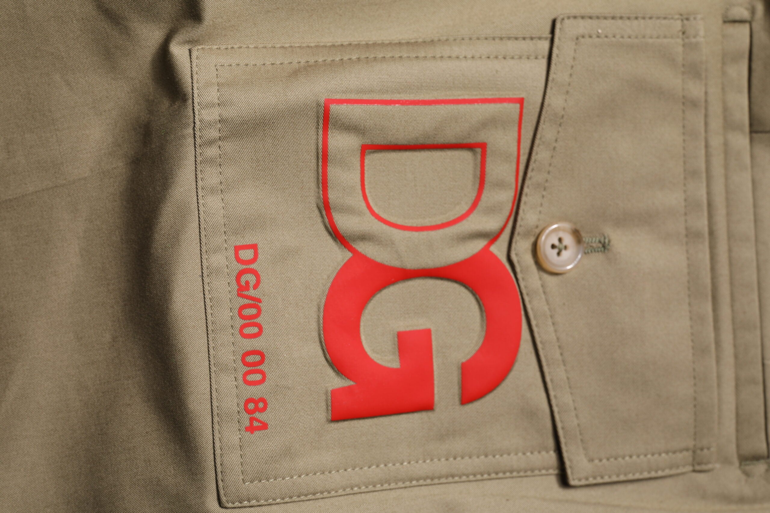 Dolce & Gabbana Dark Khaki Cotton Tapered Pants Dolce & Gabbana