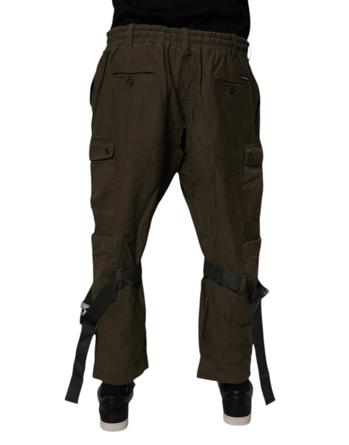 Dolce & Gabbana Brown Cotton Stretch Cargo Pants