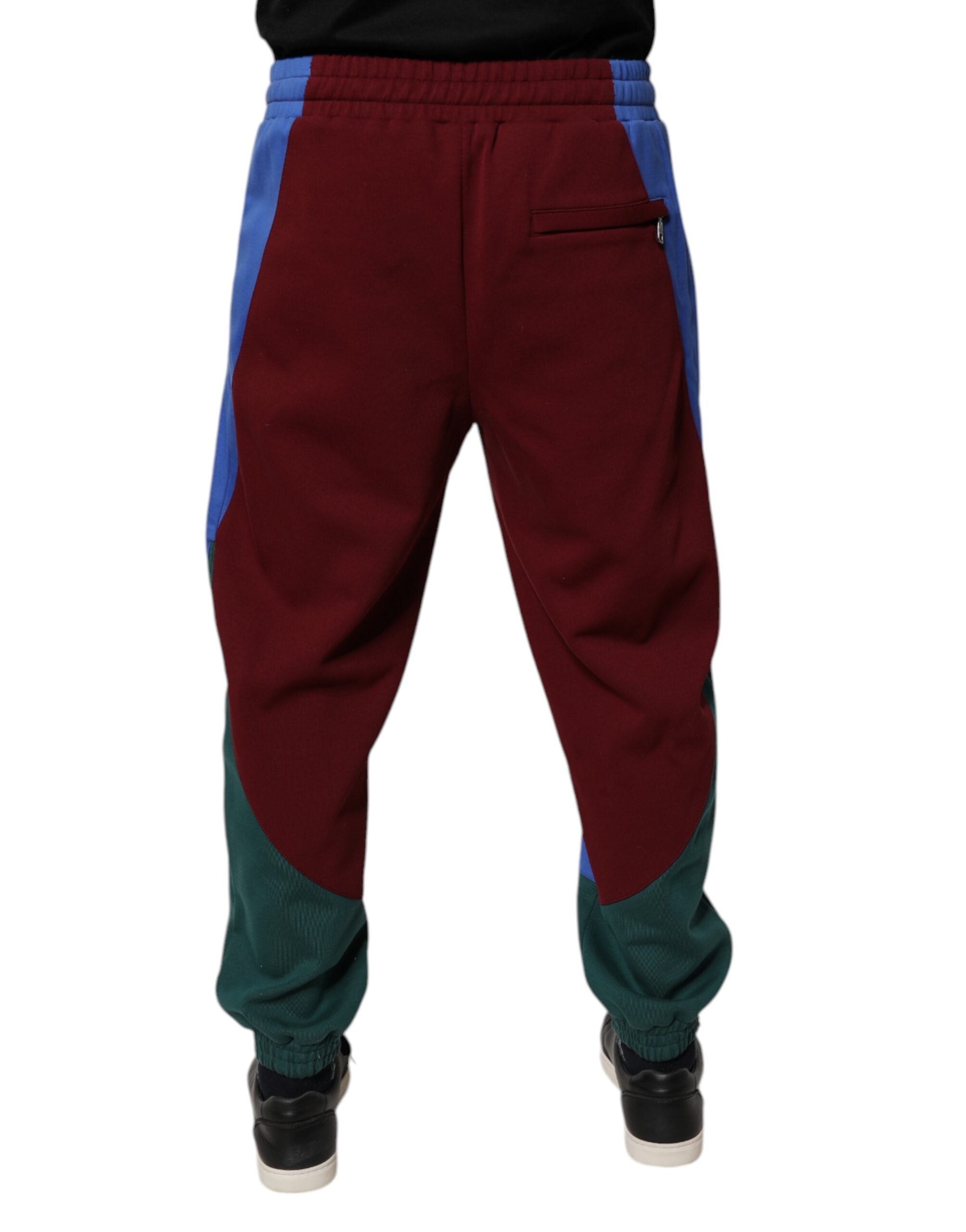 Dolce & Gabbana Multicolor Cotton Men Jogger Sweatpants Pants Dolce & Gabbana