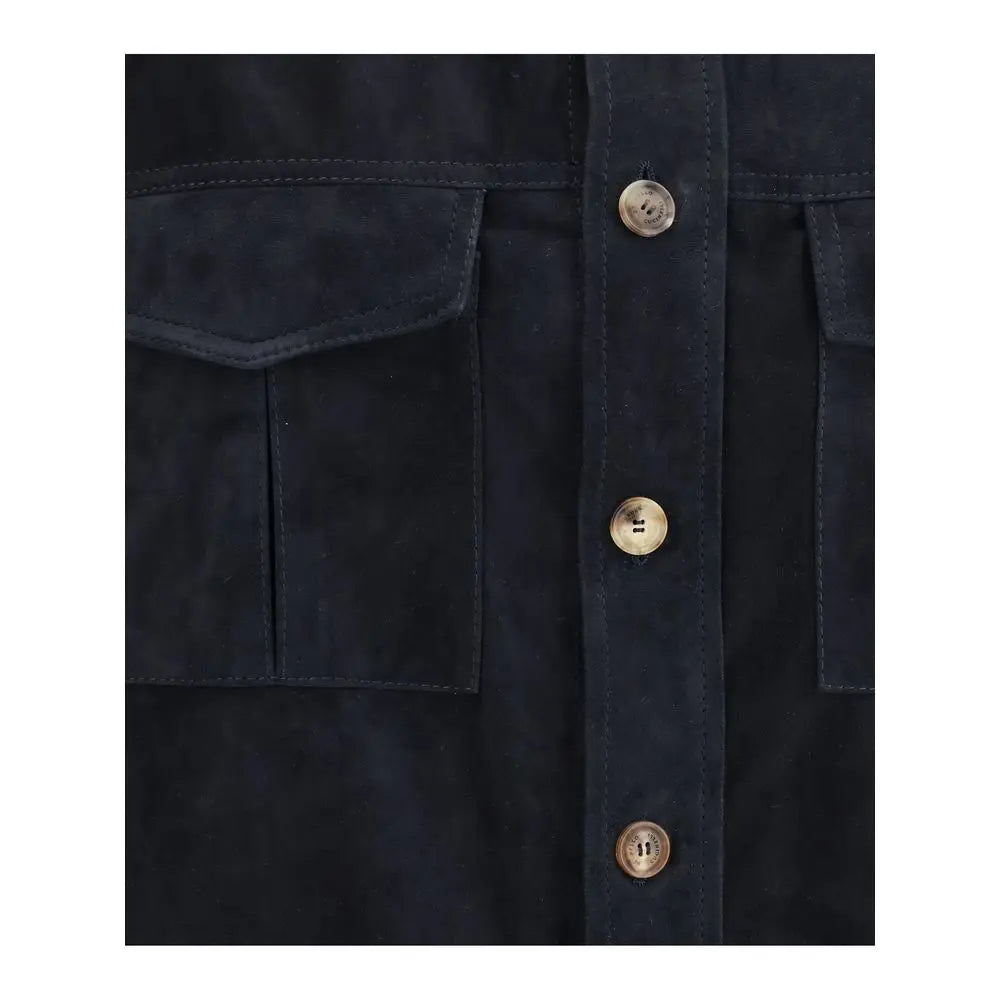 Brunello Cucinelli Suede leather shirt Jacket Brunello Cucinelli