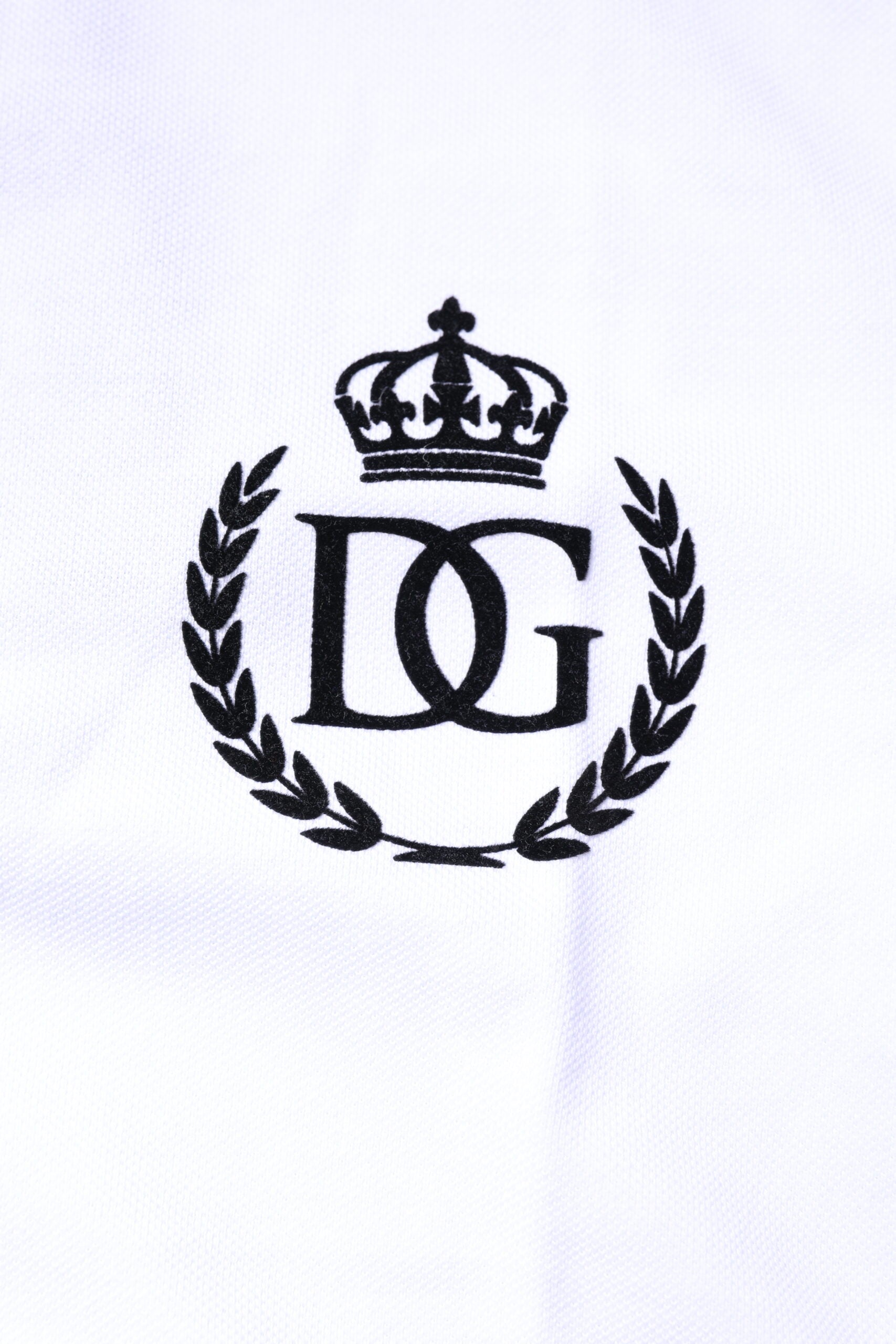 Dolce & Gabbana White Cotton Crown Collared Men Polo T-shirt Dolce & Gabbana