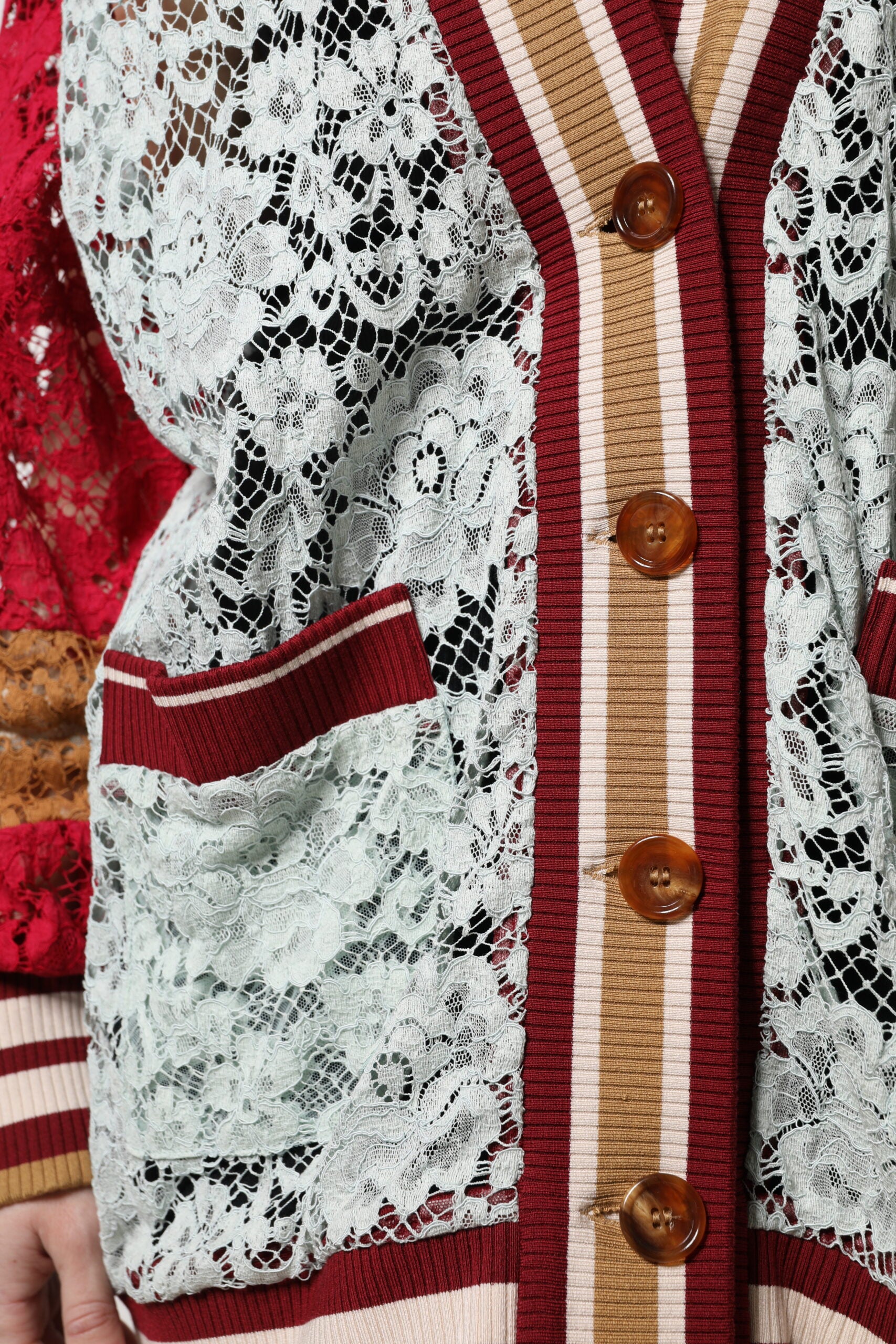 Dolce & Gabbana Multicolor Floral Lace Cardigan Sweater Dolce & Gabbana