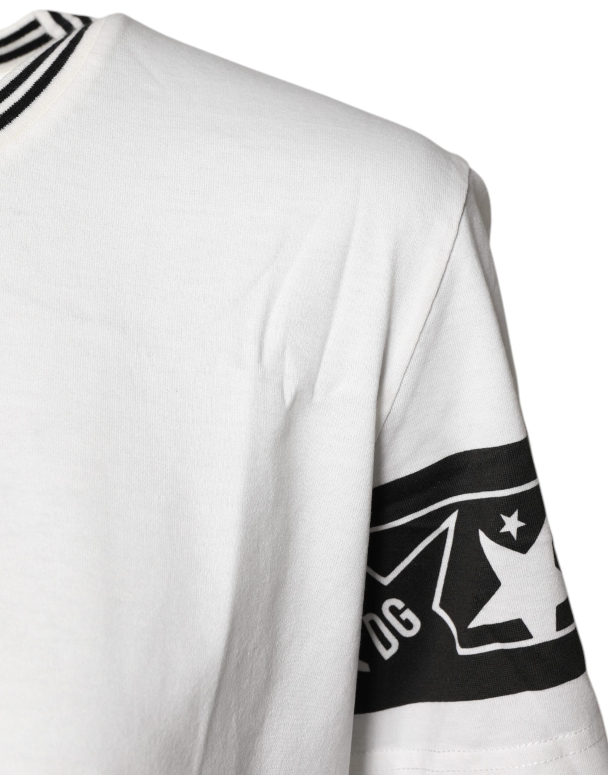 Dolce & Gabbana White #DGMillennials Cotton Crewneck T-shirt Dolce & Gabbana