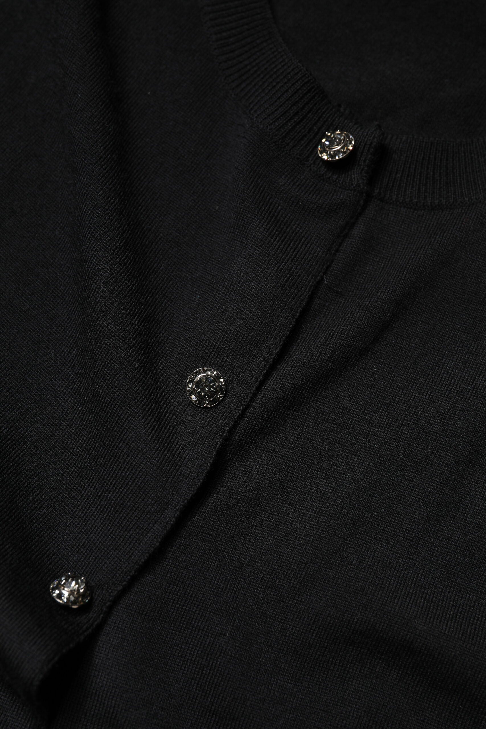 Dolce & Gabbana Black Button Down Short Sleeve Blouse Top Dolce & Gabbana