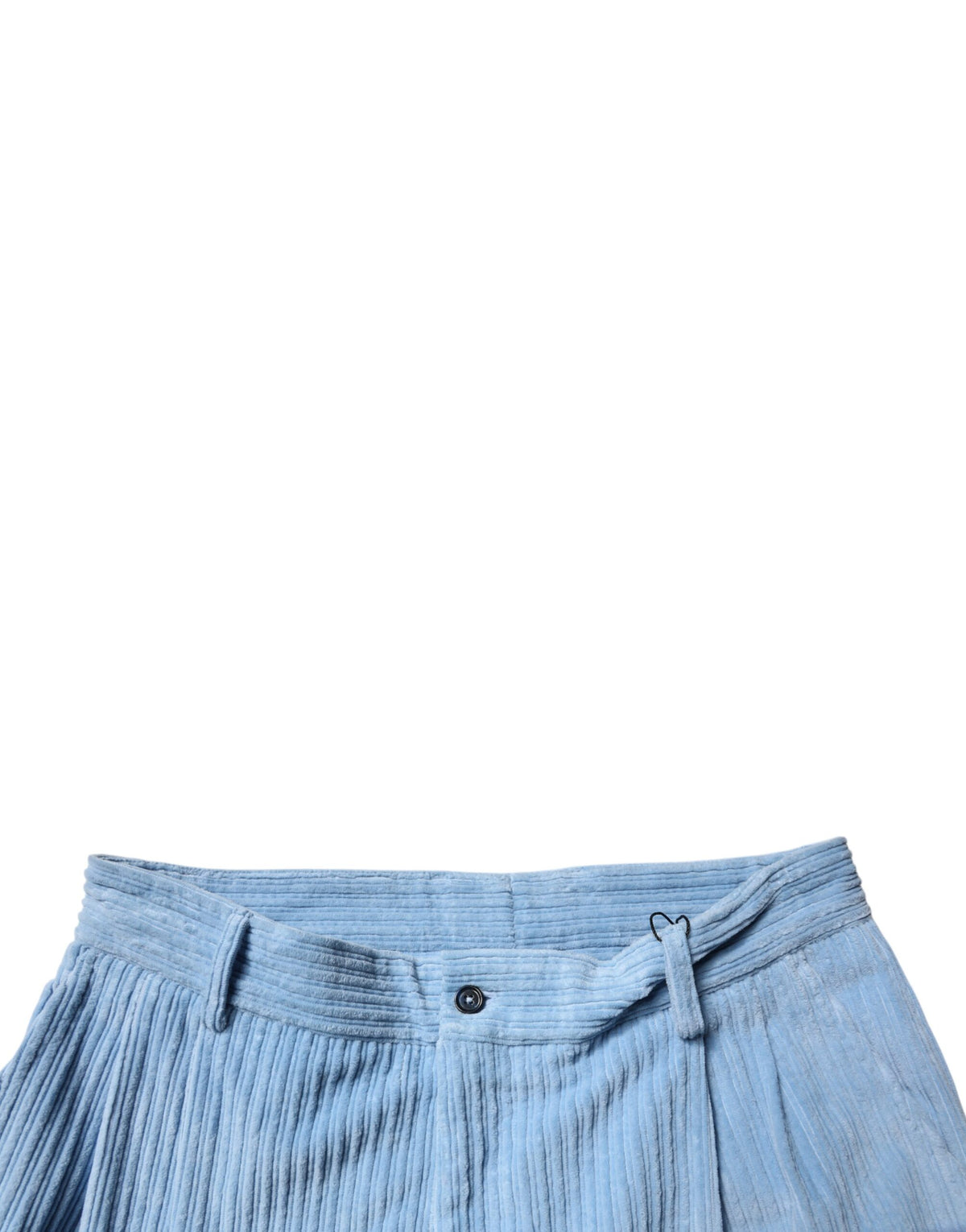 Dolce & Gabbana Light Blue Corduroy Cotton Skinny Denim Jeans