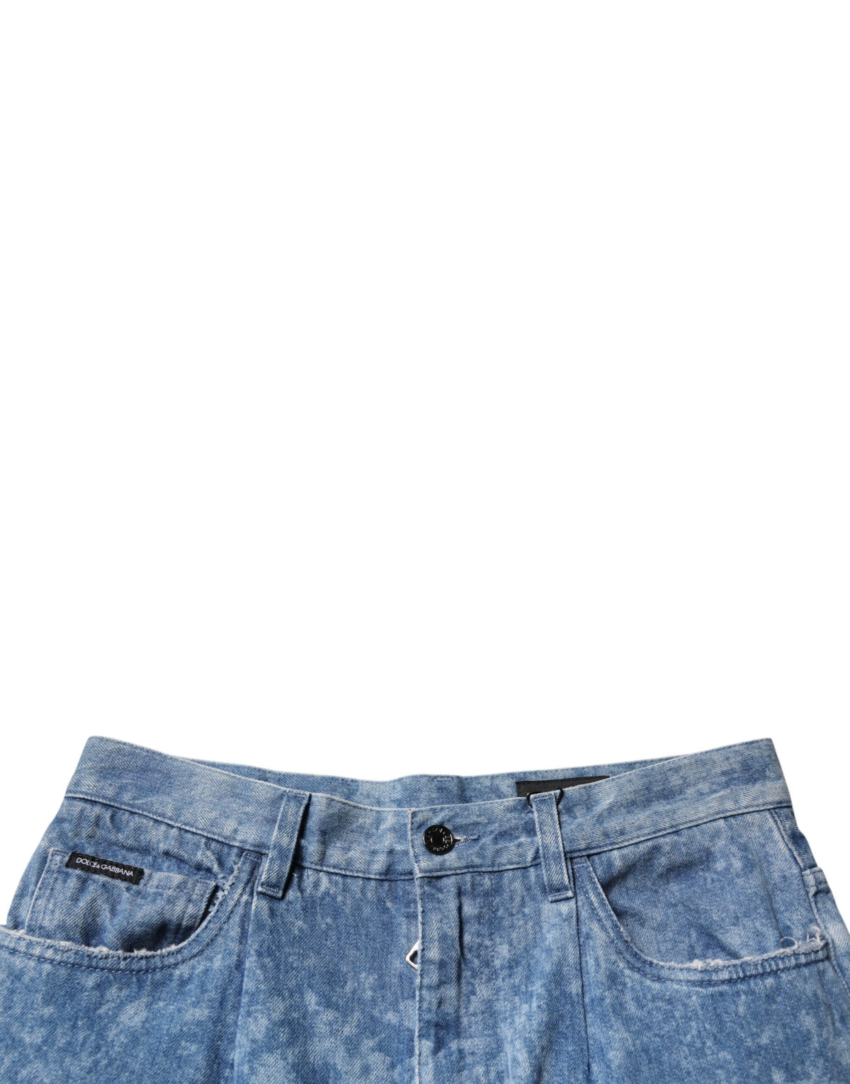 Dolce & Gabbana Blue Tie Dye Cotton Skinny Men Denim Jeans