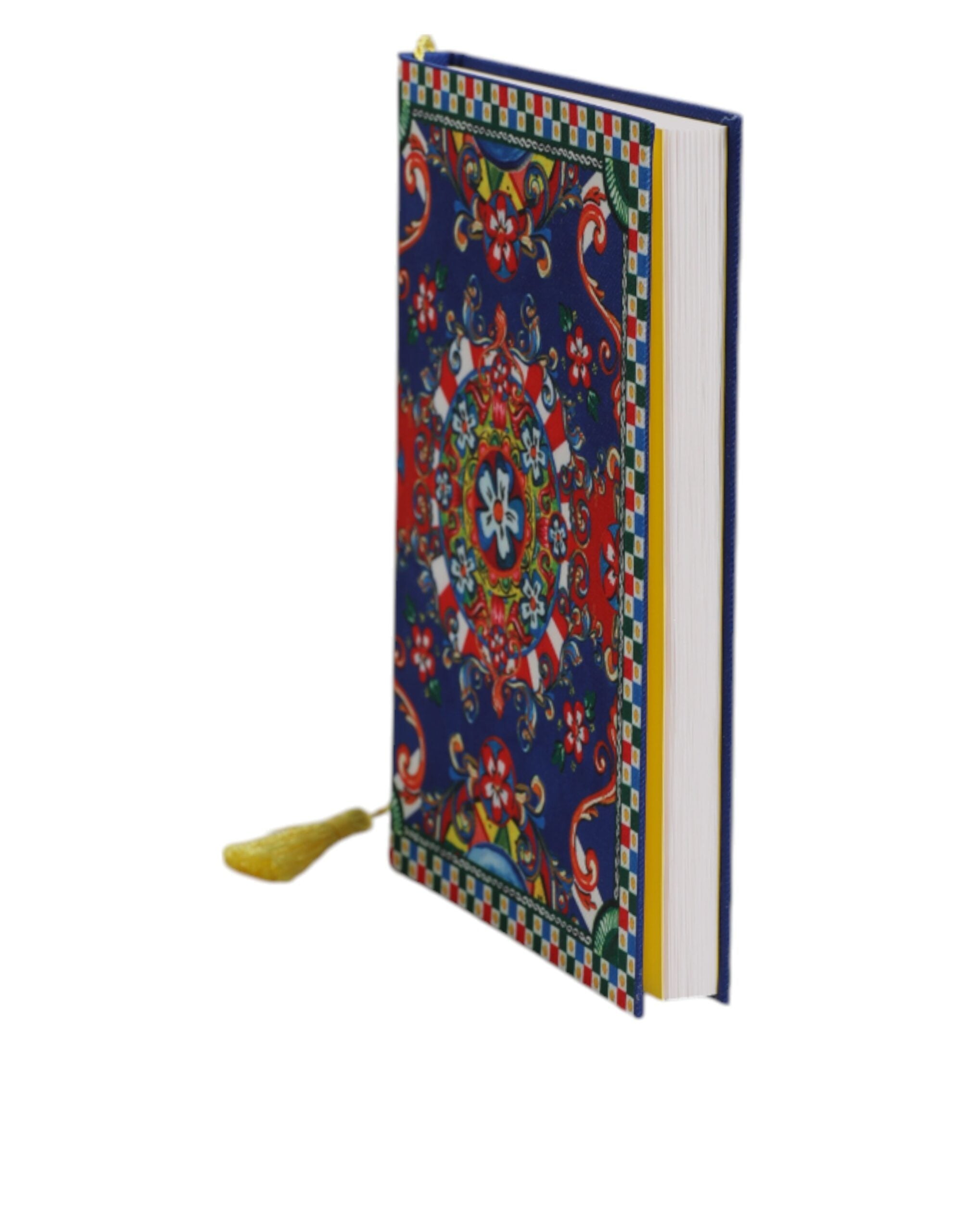 Dolce & Gabbana Multicolor Polyester Carretto Siciliano Print Notebook Dolce & Gabbana