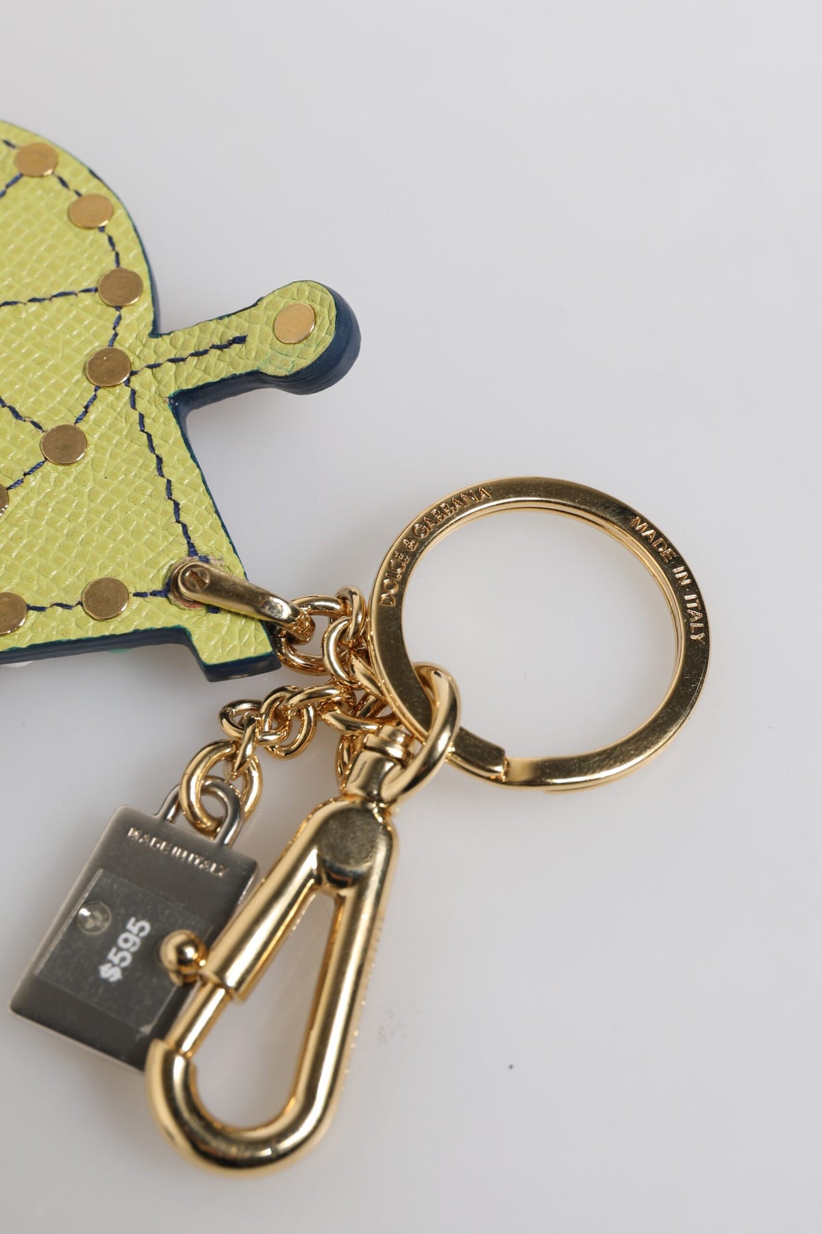 Dolce & Gabbana Multicolor Gold Tone Carretto Keychain Keyring