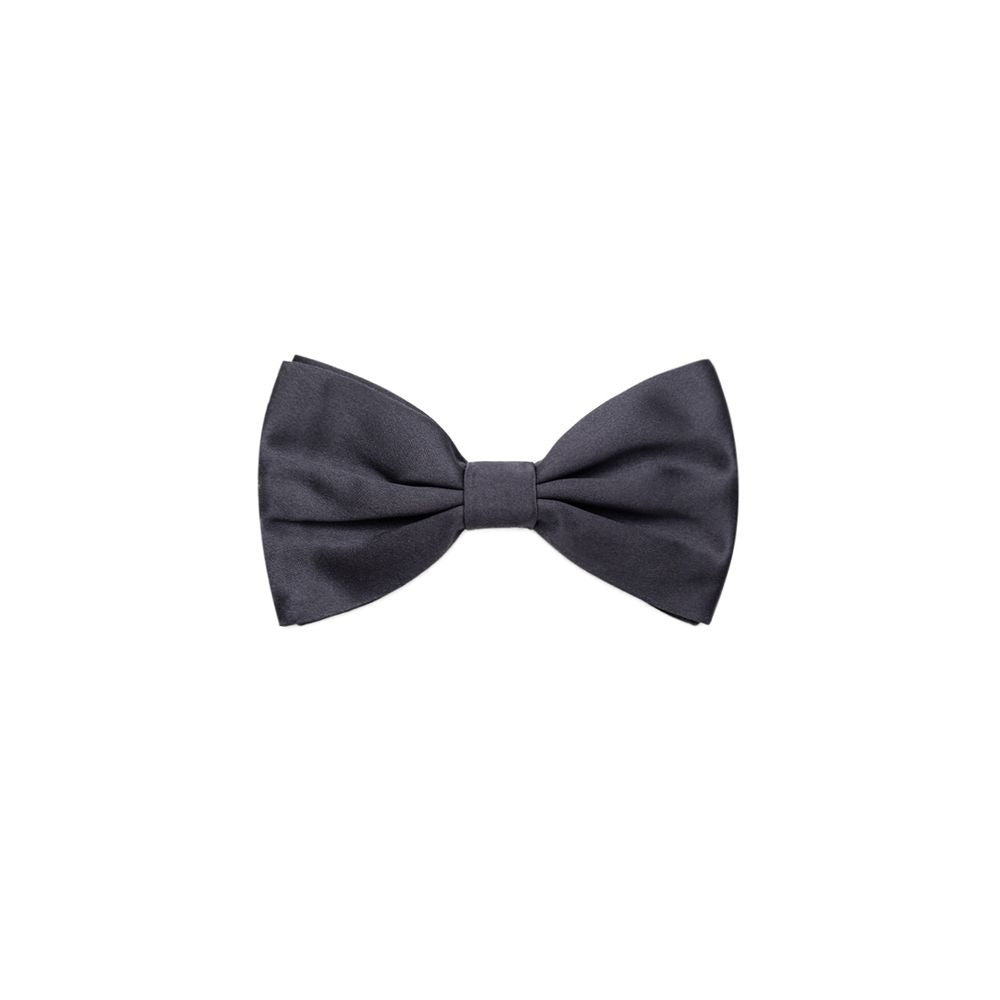 Dolce & Gabbana Gray Silk Bowtie Dolce & Gabbana