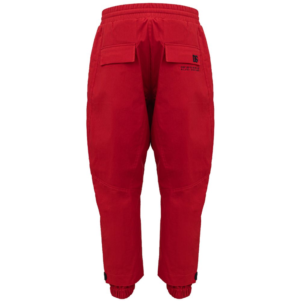 Dolce & Gabbana Red Polyamide Athletic Pants Dolce & Gabbana