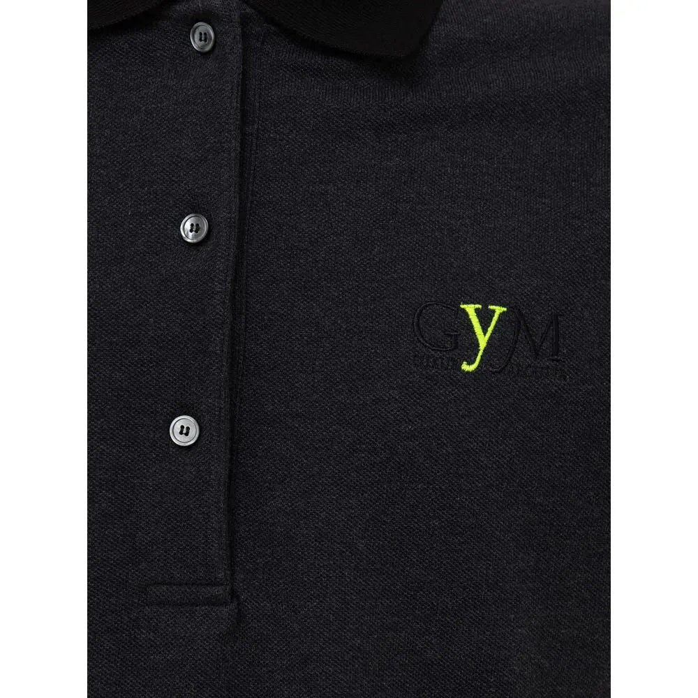 Fendi Black Cotton Polo Shirt Fendi