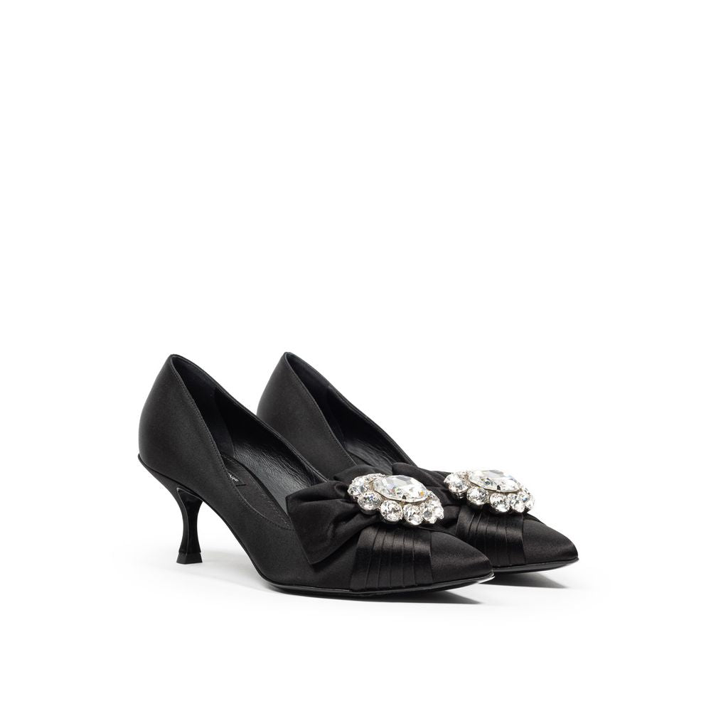 Dolce & Gabbana Black Viscose Pumps Dolce & Gabbana