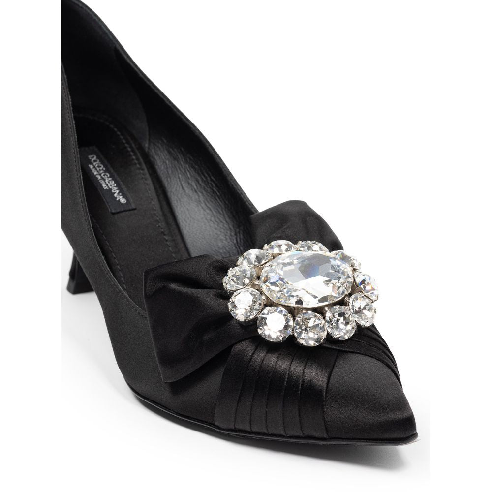 Dolce & Gabbana Black Viscose Pumps Dolce & Gabbana