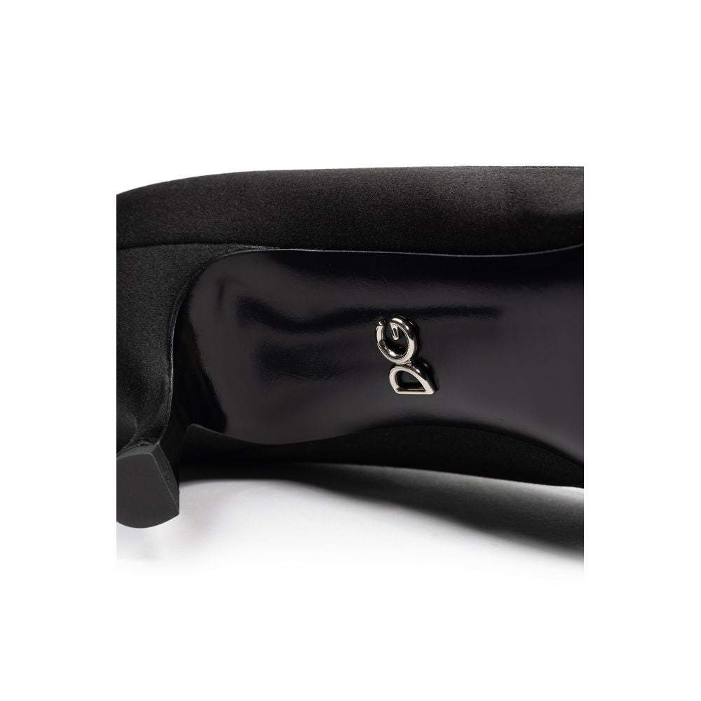 Dolce & Gabbana Black Viscose Pumps Dolce & Gabbana