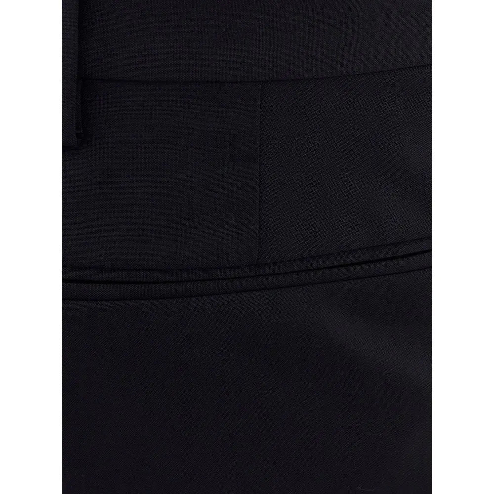 Valentino Black Wool Dress Pants Valentino