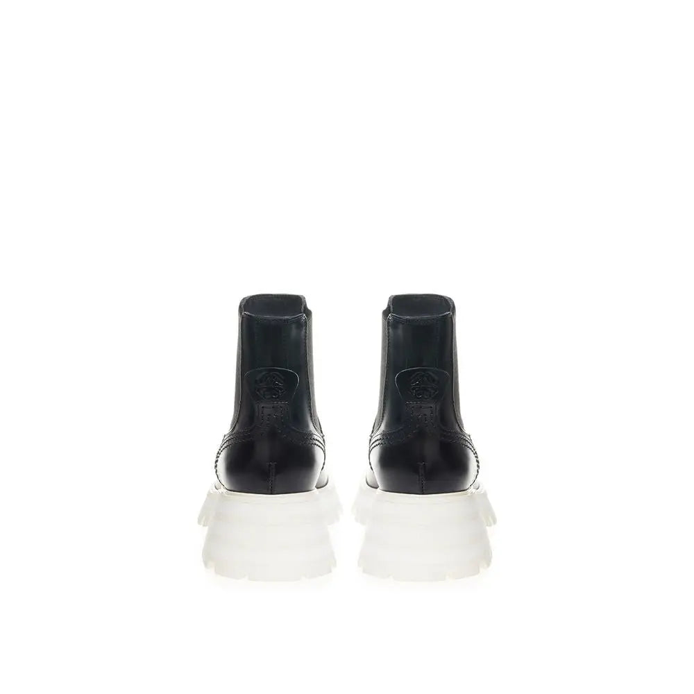 Alexander McQueen Black Leather Chelsea Boots Alexander McQueen
