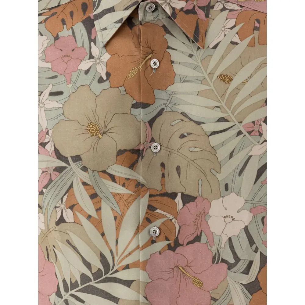 Tom Ford Multicolor Lyocell Pattern Shirt Tom Ford