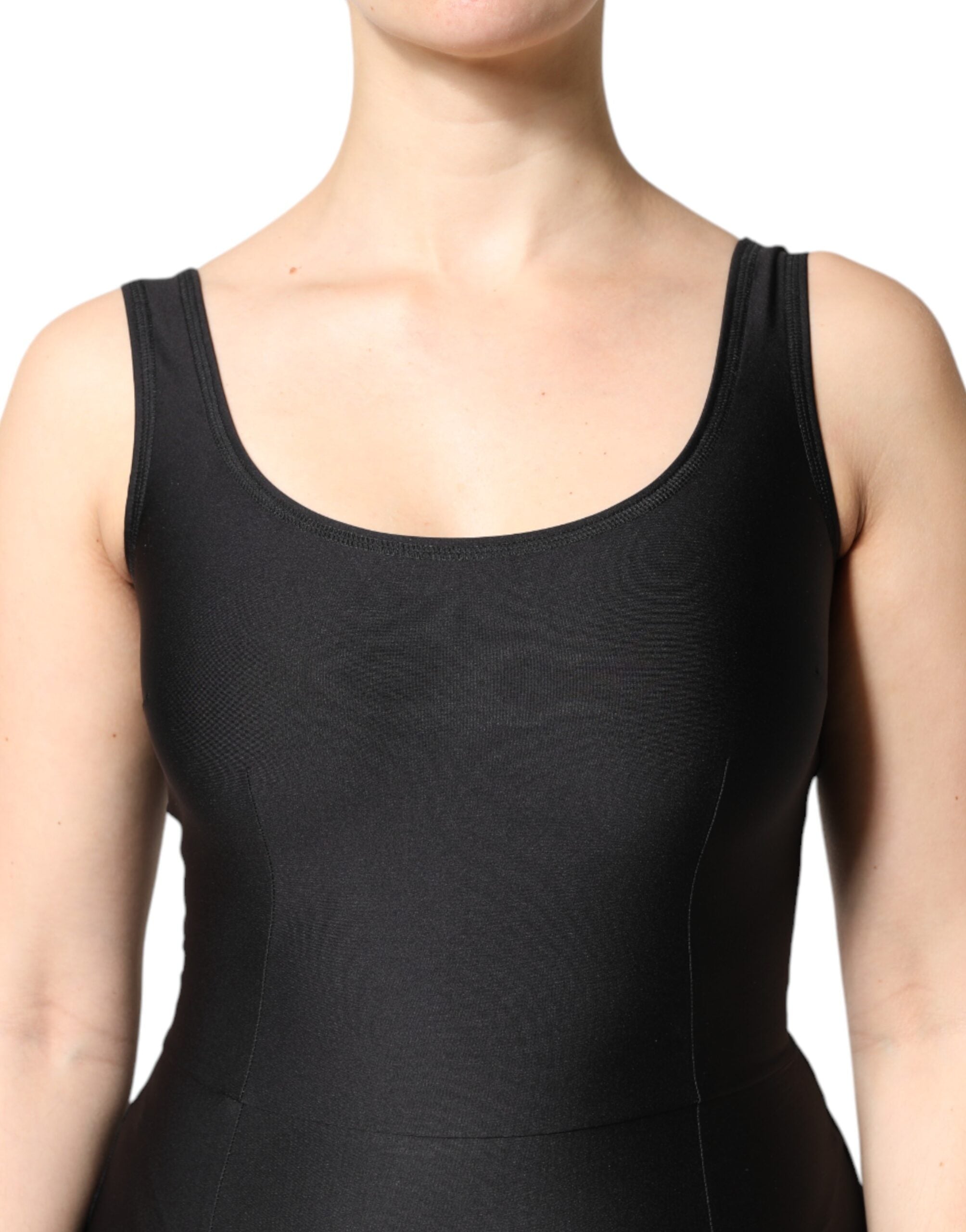 Dolce & Gabbana Black Sleeveless Bodycon Women Jumpsuit Dress Dolce & Gabbana