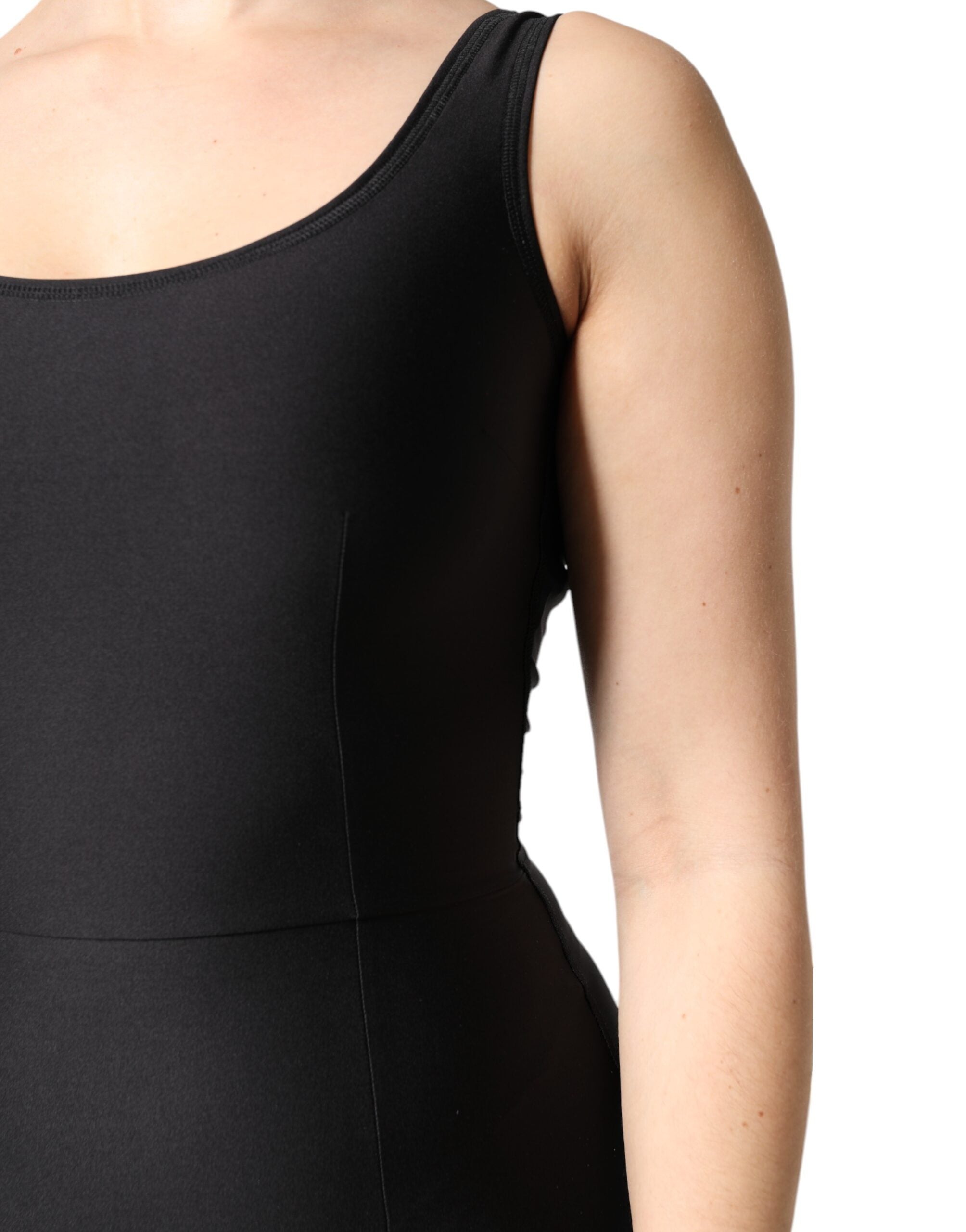 Dolce & Gabbana Black Sleeveless Bodycon Women Jumpsuit Dress Dolce & Gabbana