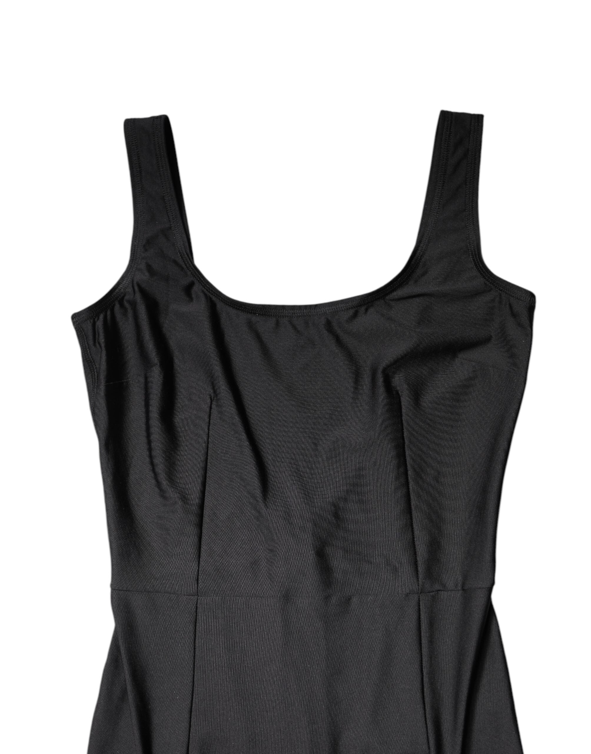 Dolce & Gabbana Black Sleeveless Bodycon Women Jumpsuit Dress Dolce & Gabbana