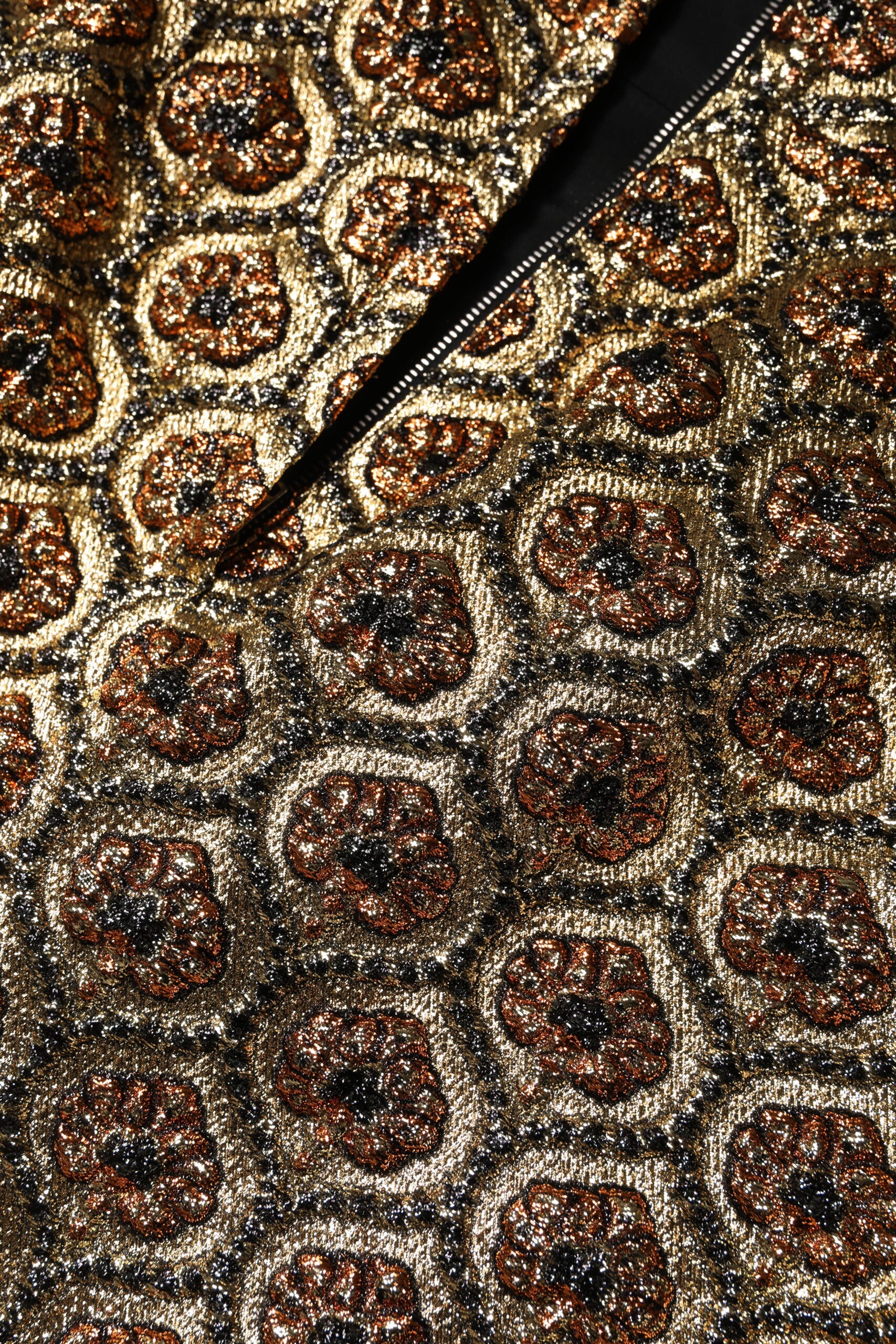 Dolce & Gabbana Brown Polyester Brocade A-line Mini Skirt Dolce & Gabbana