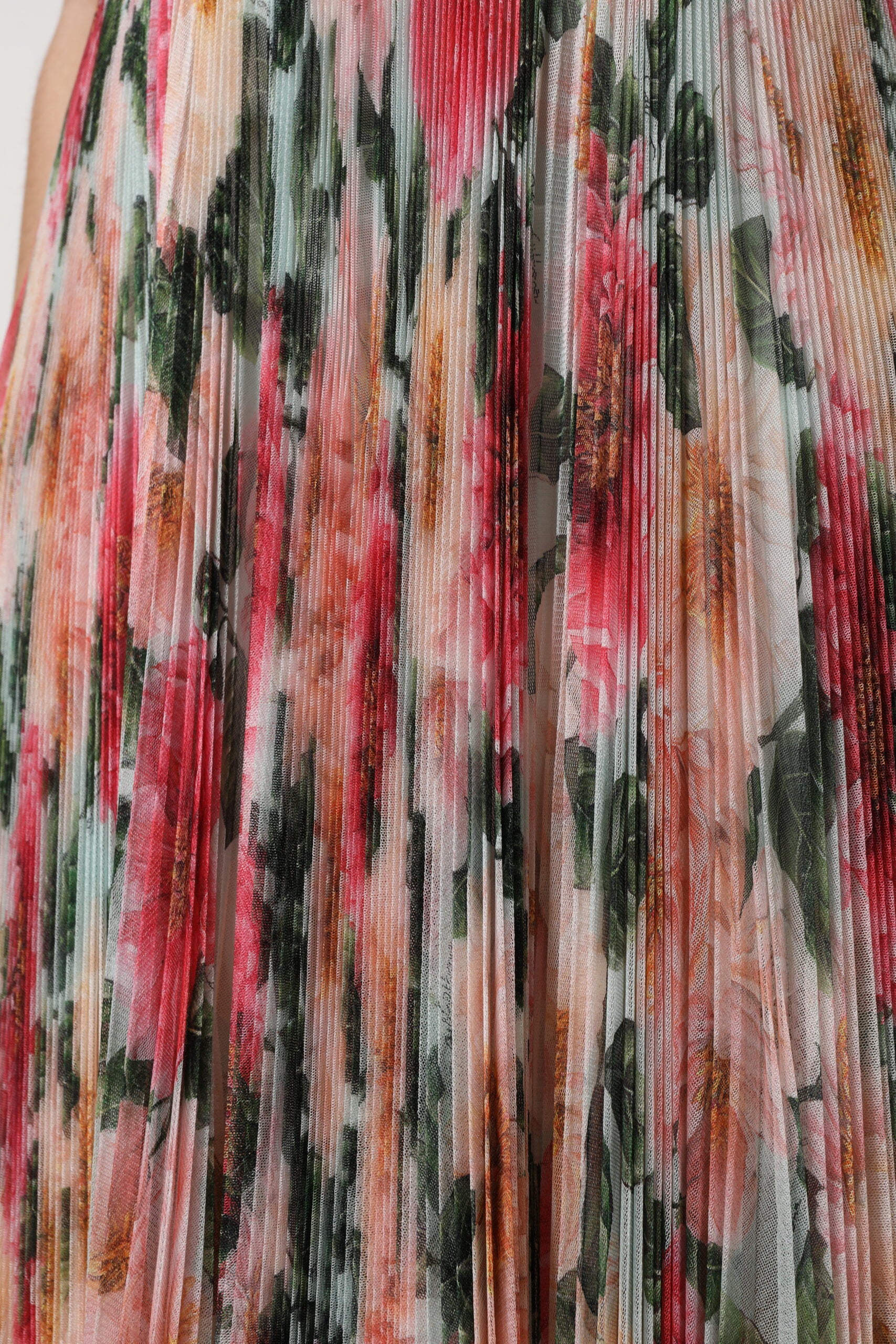 Dolce & Gabbana Multicolor Silk Floral High Waist Midi Skirt Dolce & Gabbana