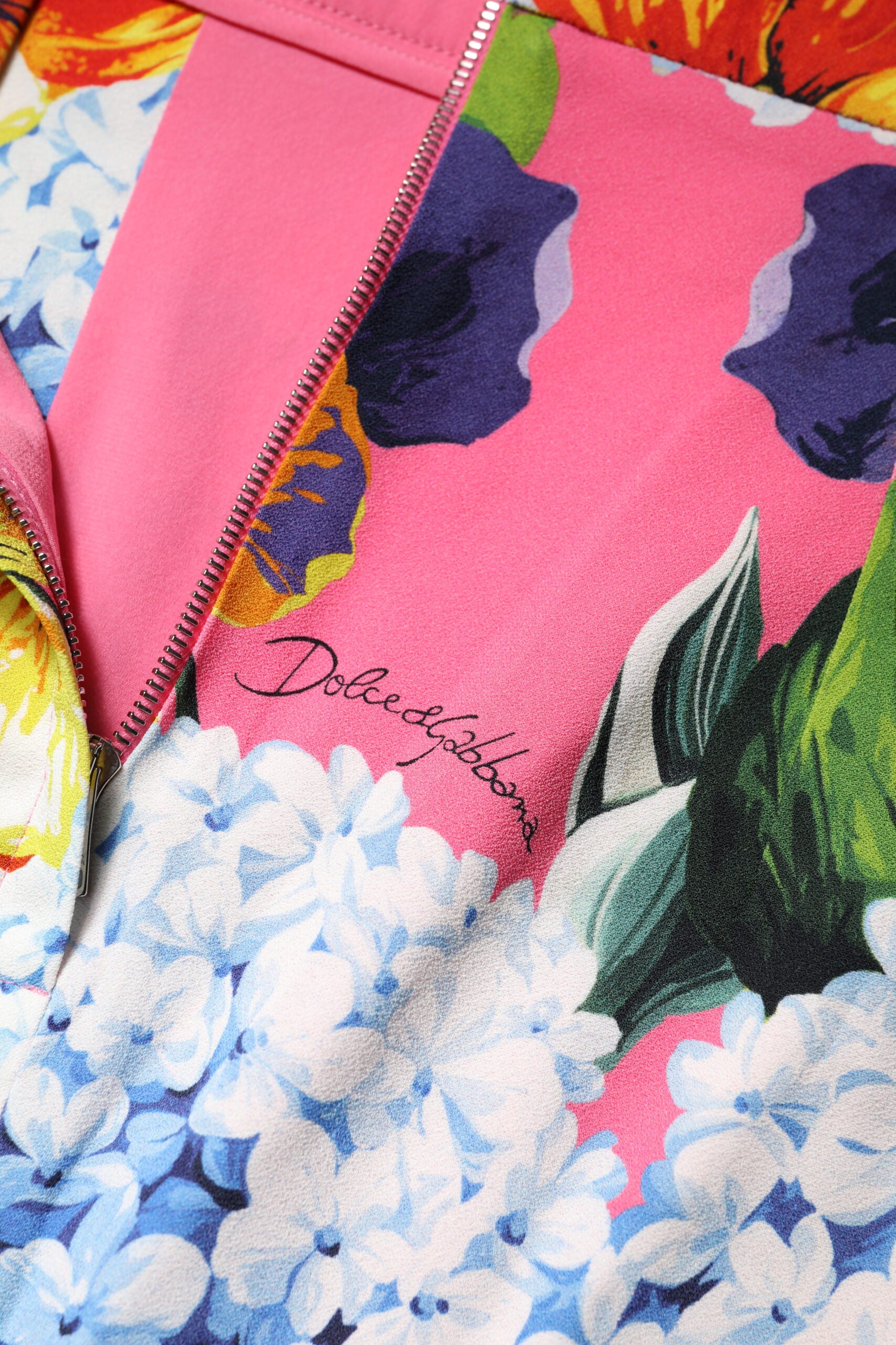 Dolce & Gabbana Multicolor Floral Print High Waist Midi Skirt Dolce & Gabbana