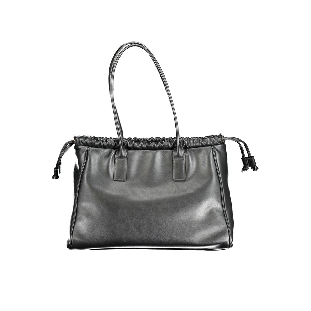 Mario Valentino Black Polyurethane Women Handbag Mario Valentino