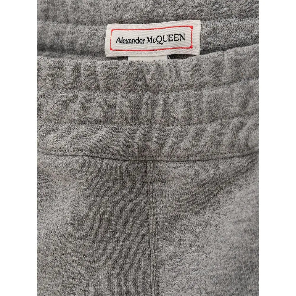 Alexander McQueen Gray Cotton Athletic Pants Alexander McQueen