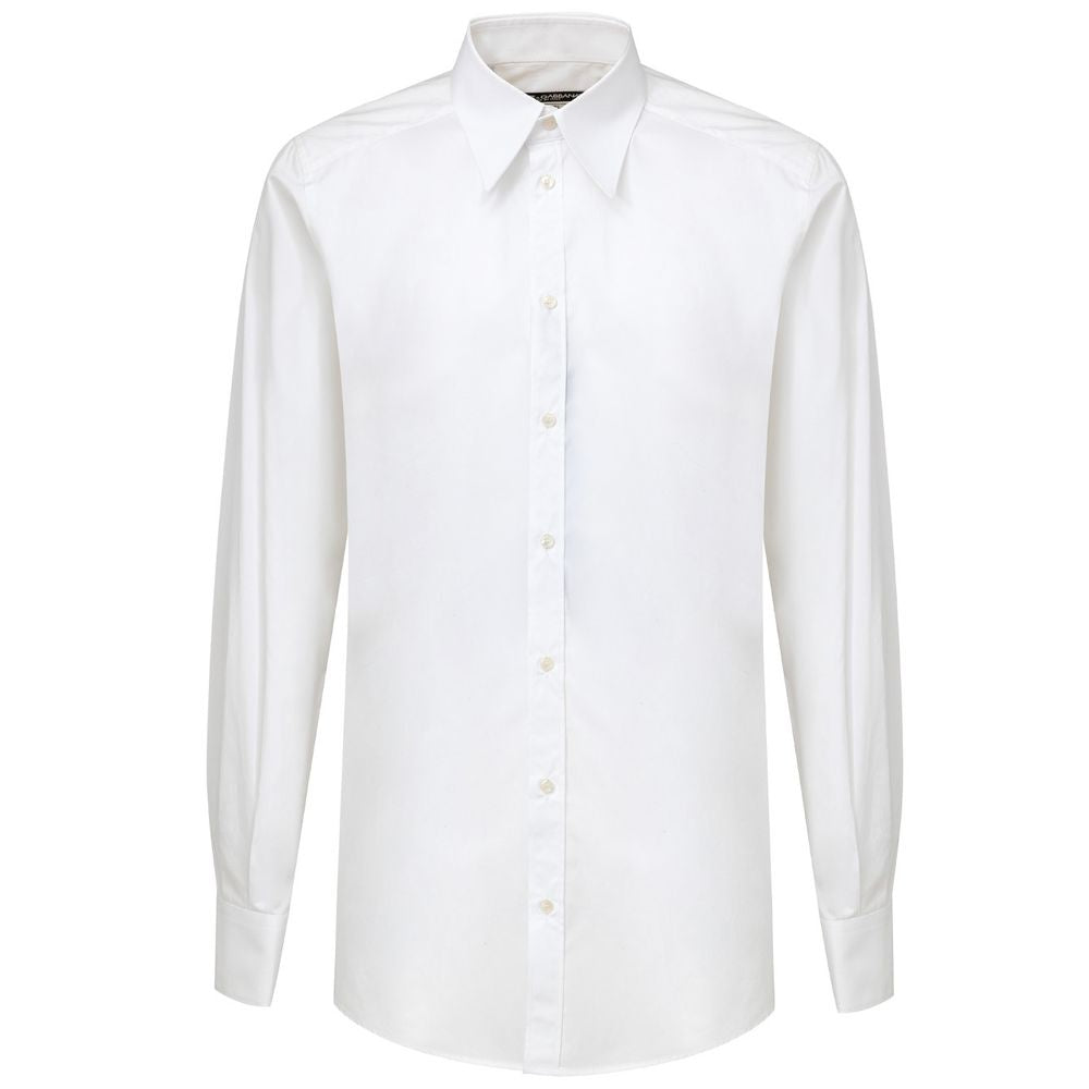 Dolce & Gabbana White Cotton Dress Shirt Dolce & Gabbana