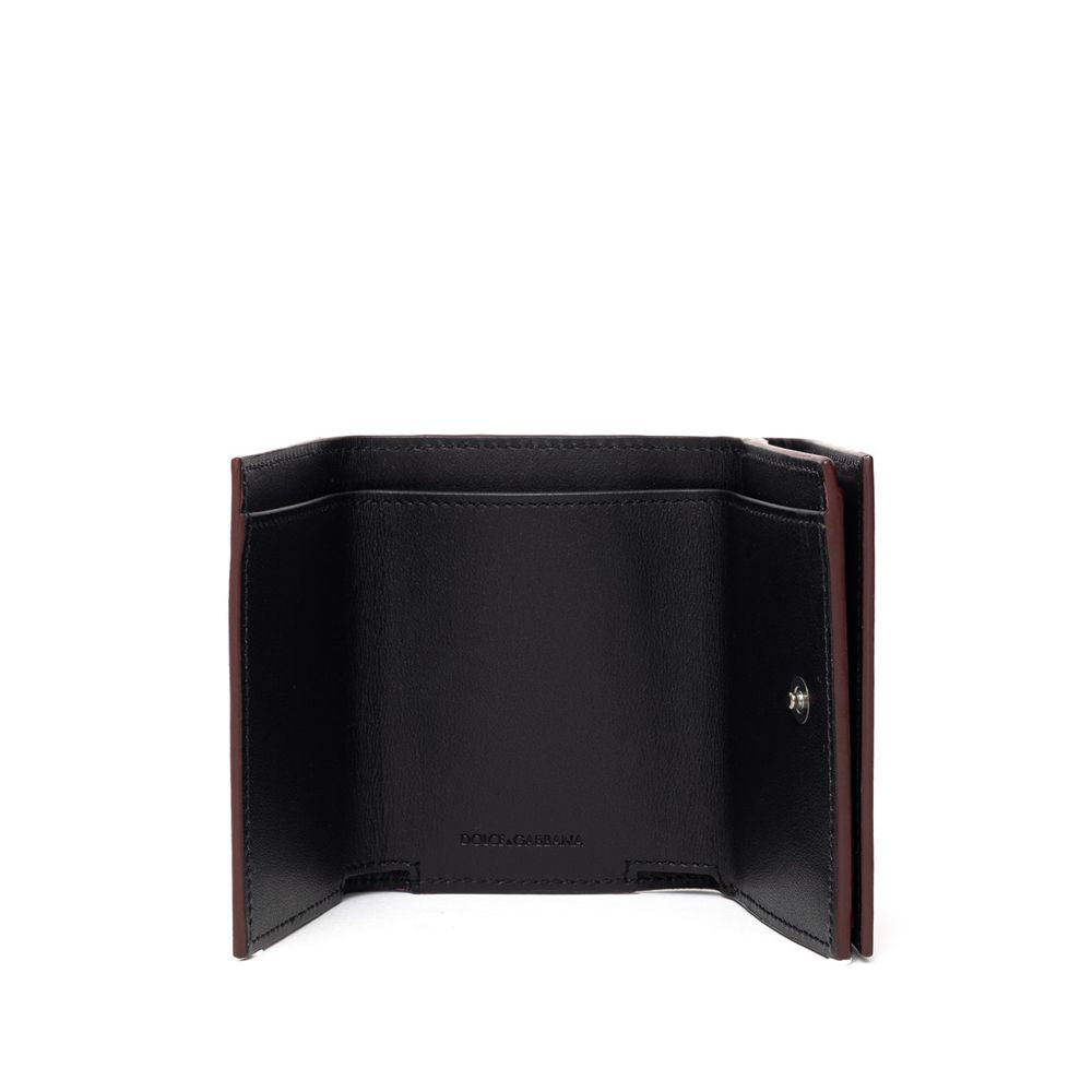 Dolce & Gabbana Red Calfskin Wallet Dolce & Gabbana