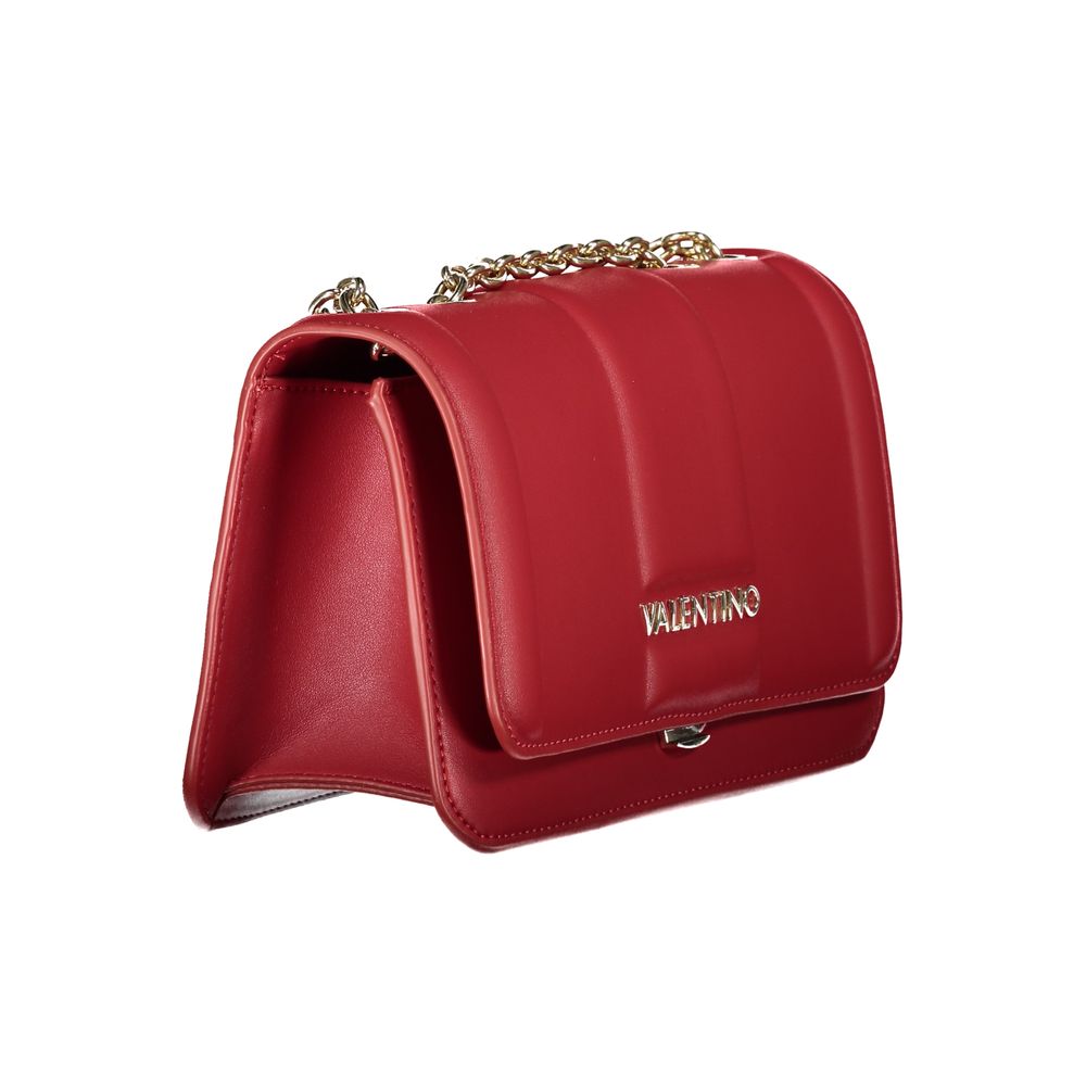 Mario Valentino Rosso Polyurethane Women Shoulder Bag Mario Valentino