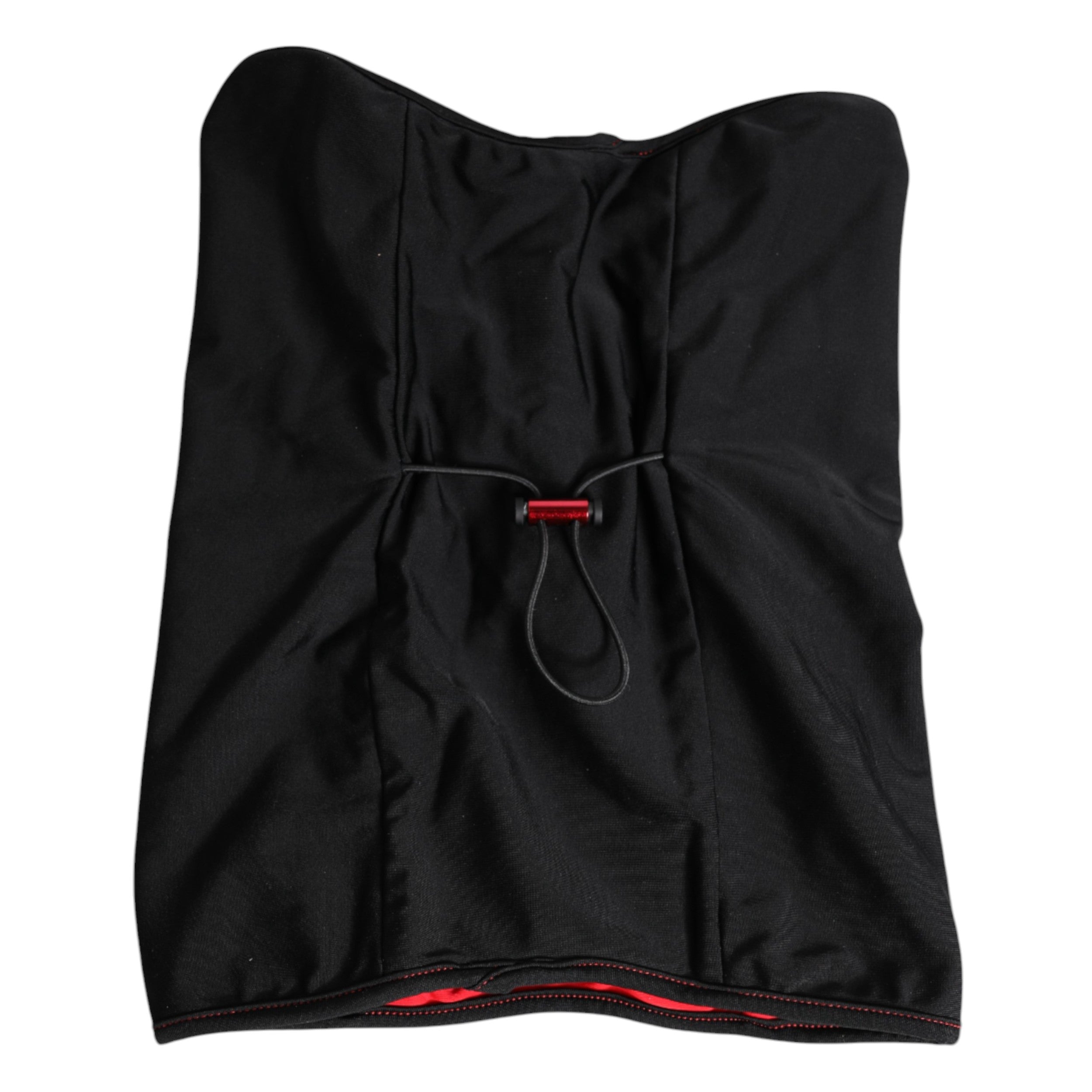 Dolce & Gabbana Black Nylon Knitted Neck Warmer Balaclava Scarf Dolce & Gabbana