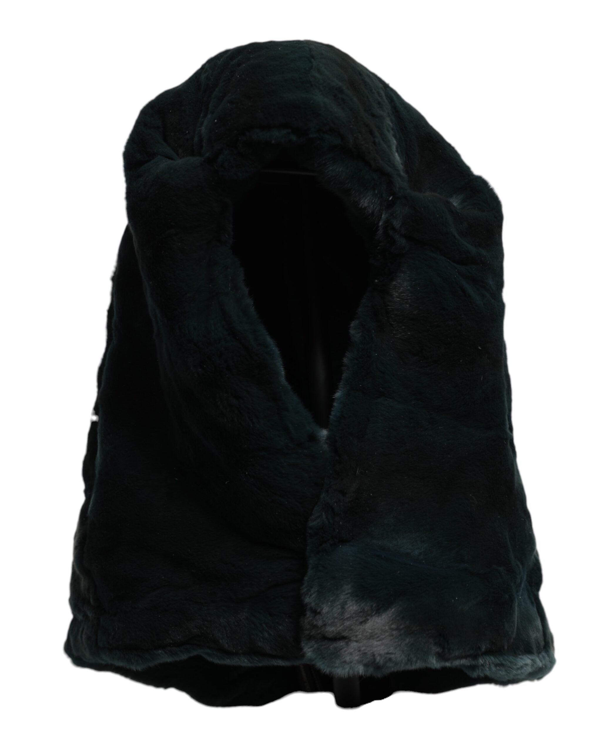 Dolce & Gabbana Black Weasel Fur Womens Beanie Hat Dolce & Gabbana