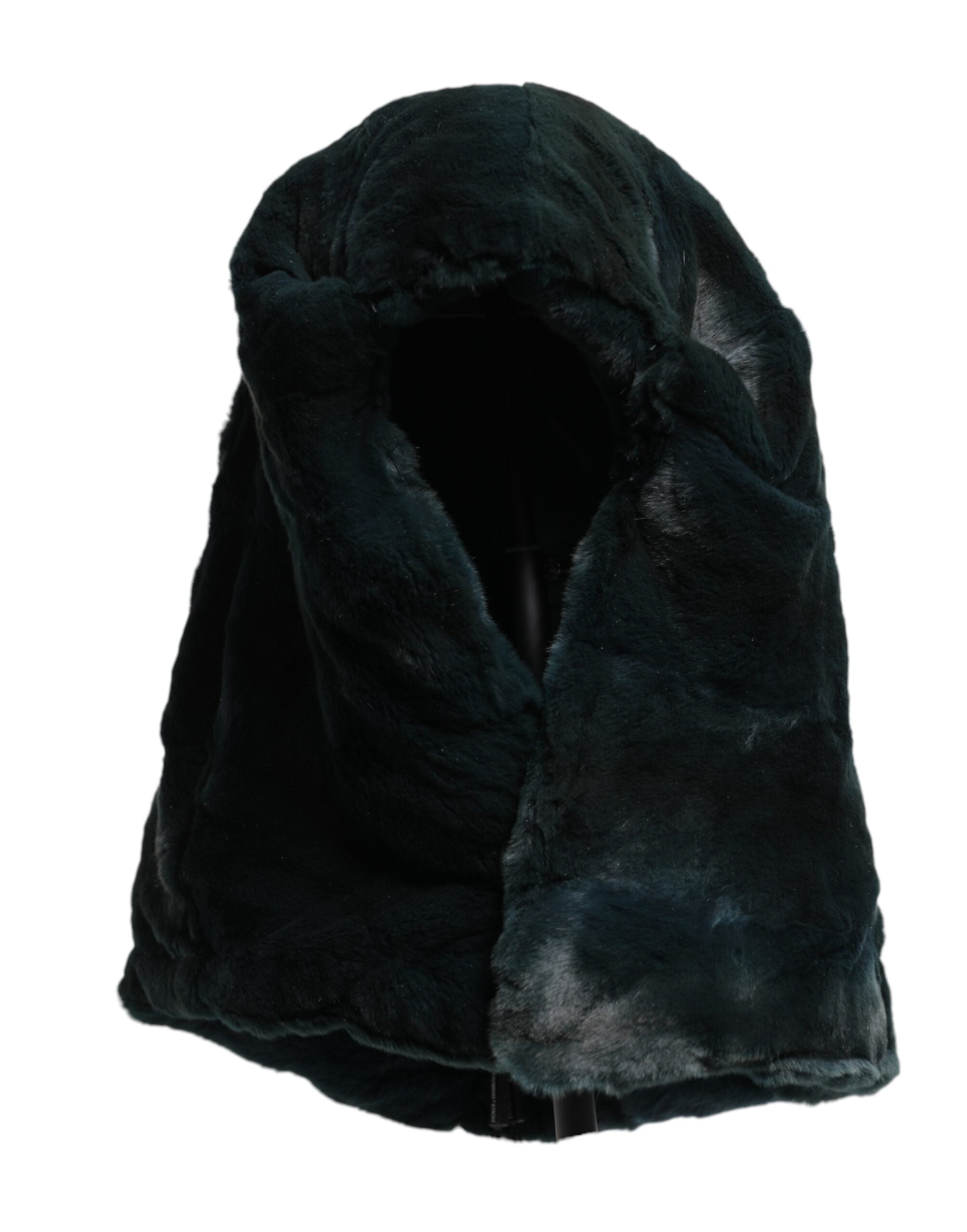 Dolce & Gabbana Black Weasel Fur Womens Beanie Hat Dolce & Gabbana