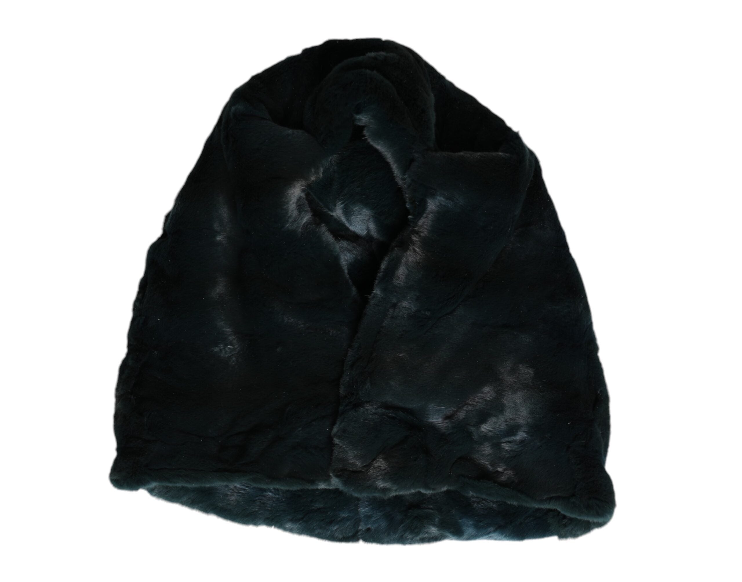 Dolce & Gabbana Black Weasel Fur Womens Beanie Hat Dolce & Gabbana