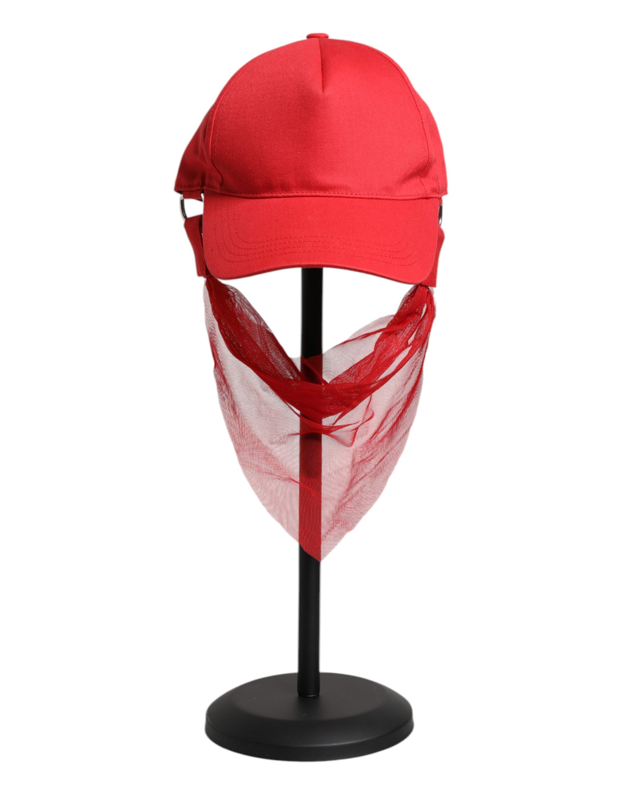 Dolce & Gabbana Red Cotton 6 Panels Women Baseball Cap Dolce & Gabbana