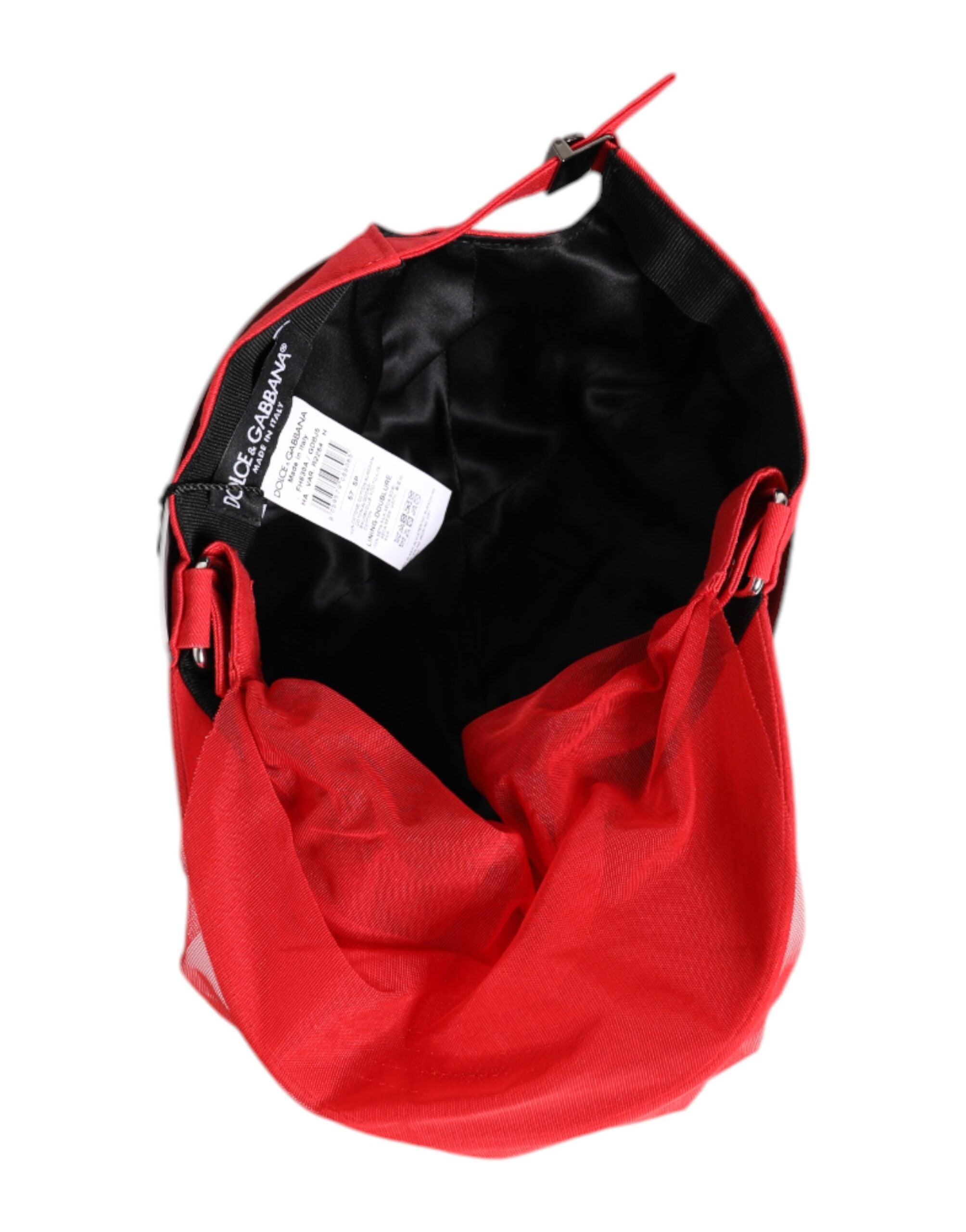 Dolce & Gabbana Red Cotton 6 Panels Women Baseball Cap Dolce & Gabbana