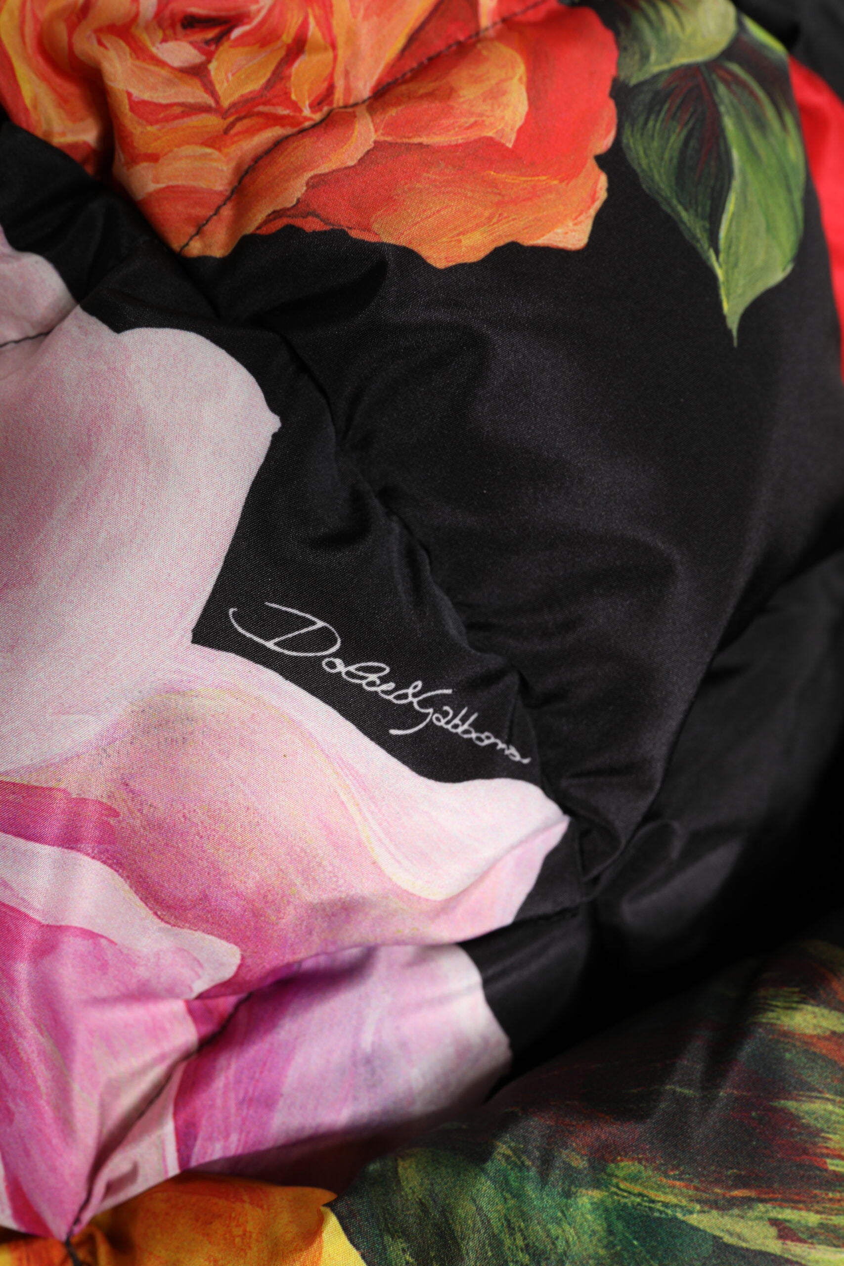 Dolce & Gabbana Black Floral Print Whole Head Wrap Hat Dolce & Gabbana