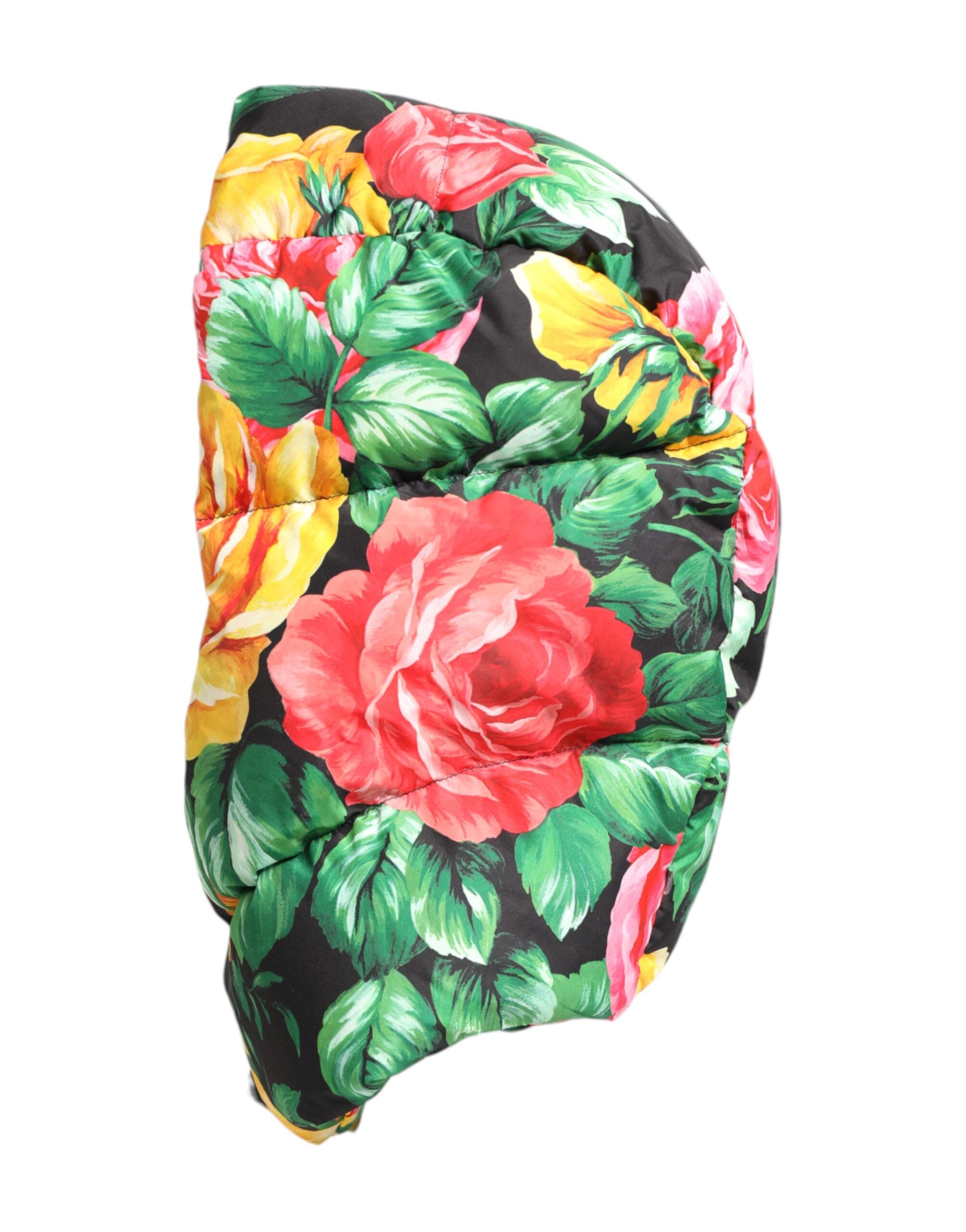 Dolce & Gabbana Multicolor Floral Print Whole Head Wrap Hat Dolce & Gabbana