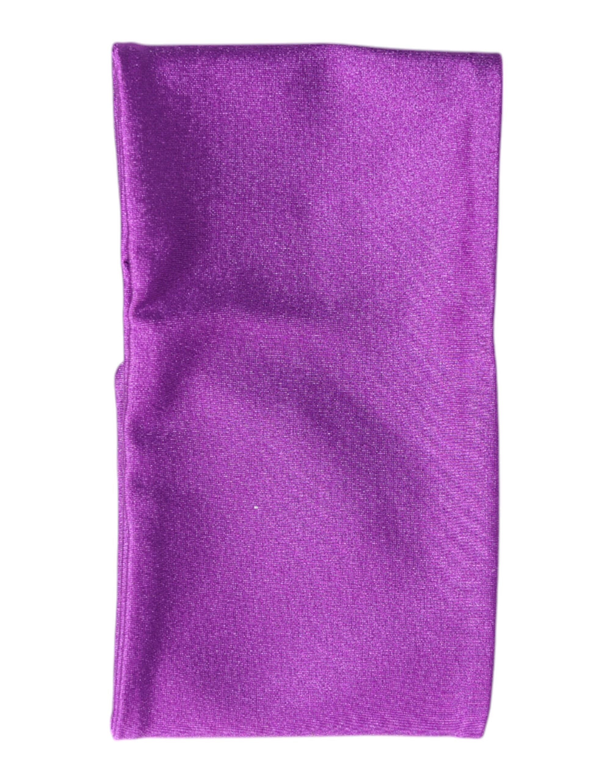 Dolce & Gabbana Purple Nylon Stretch Women Neck Warmer Scarf Dolce & Gabbana