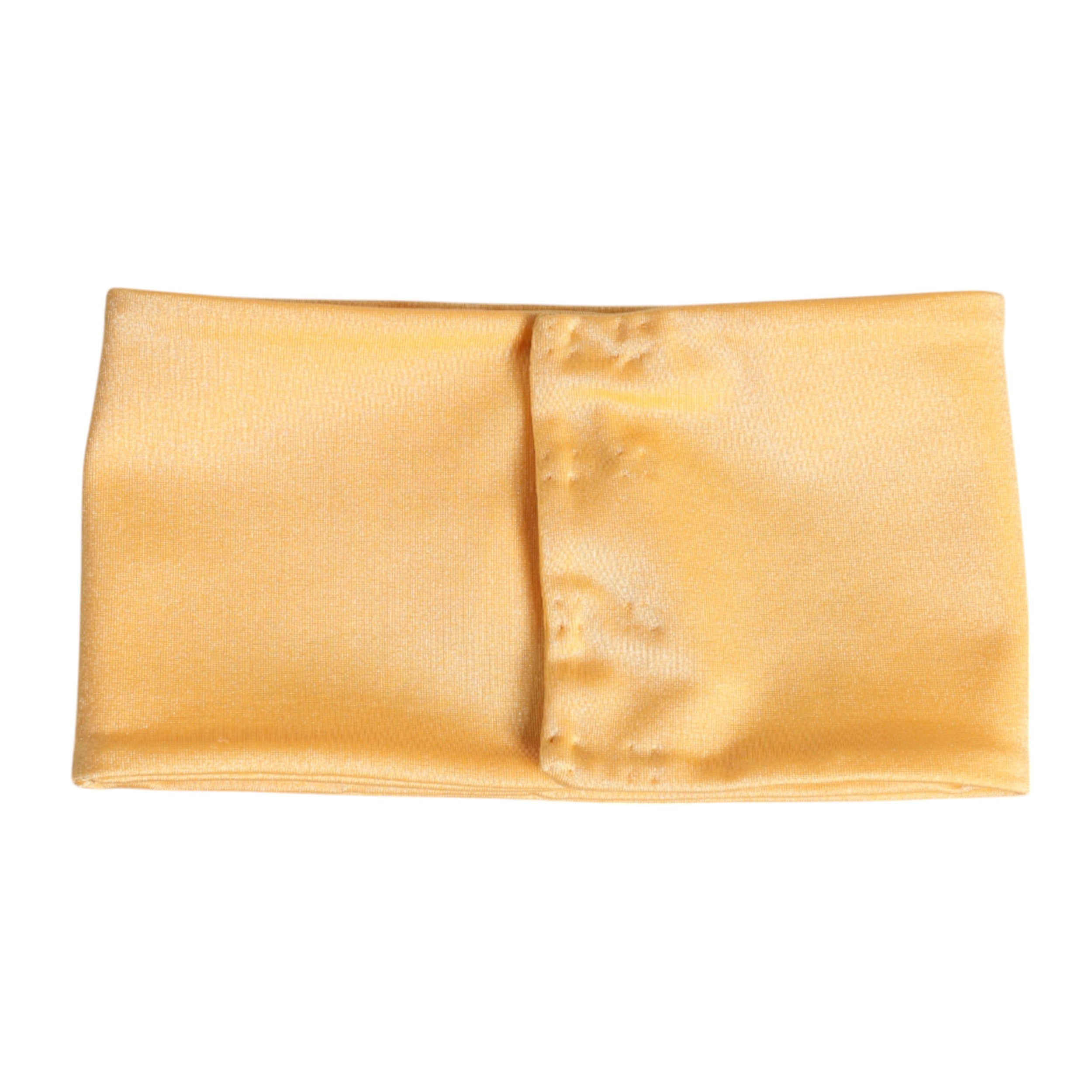 Dolce & Gabbana Yellow Nylon Stretch Women Neck Warmer Scarf Dolce & Gabbana