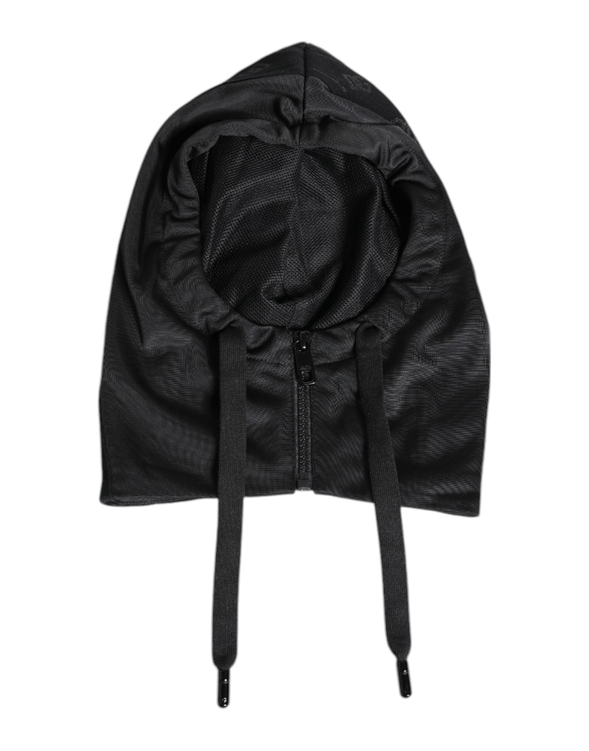 Dolce & Gabbana Black Polyester Whole Head Wrap Hat Dolce & Gabbana